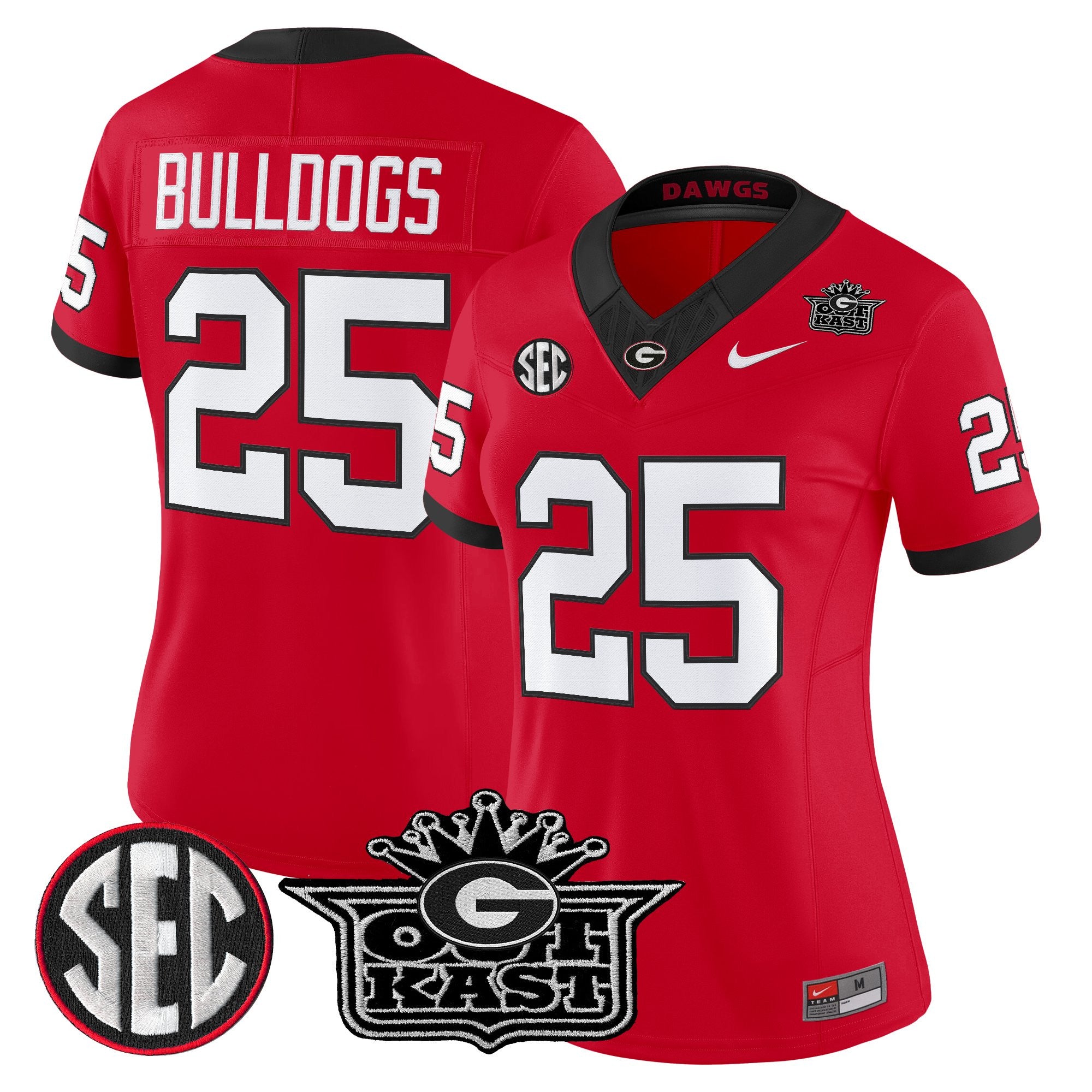 Women's Outkast x Georgia Bulldogs Vapor Limited Jersey - All stitched