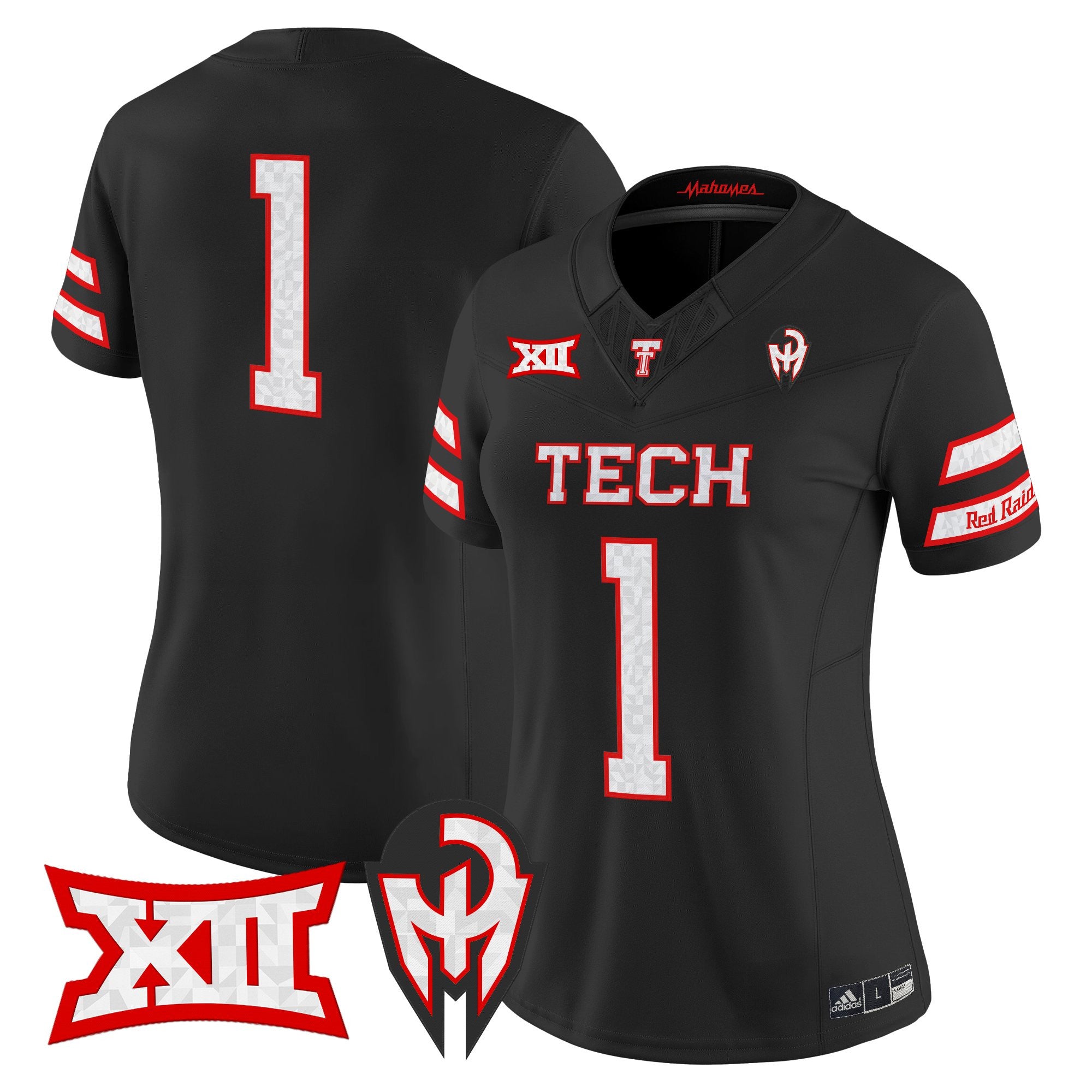 Women's Texas Tech Red Raiders 'Too Cold' Vapor Limited Jersey - Mahomes Collection - All Stitched