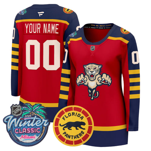Florida Panthers 2026 Winter Classic Premium Custom Jersey - All Stitched