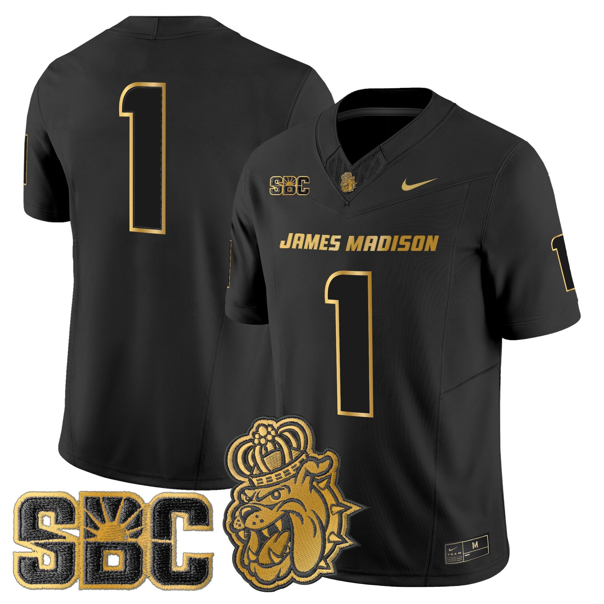 Men's James Madison Dukes 2025 Gold Vapor Limited Jersey - All Stitched