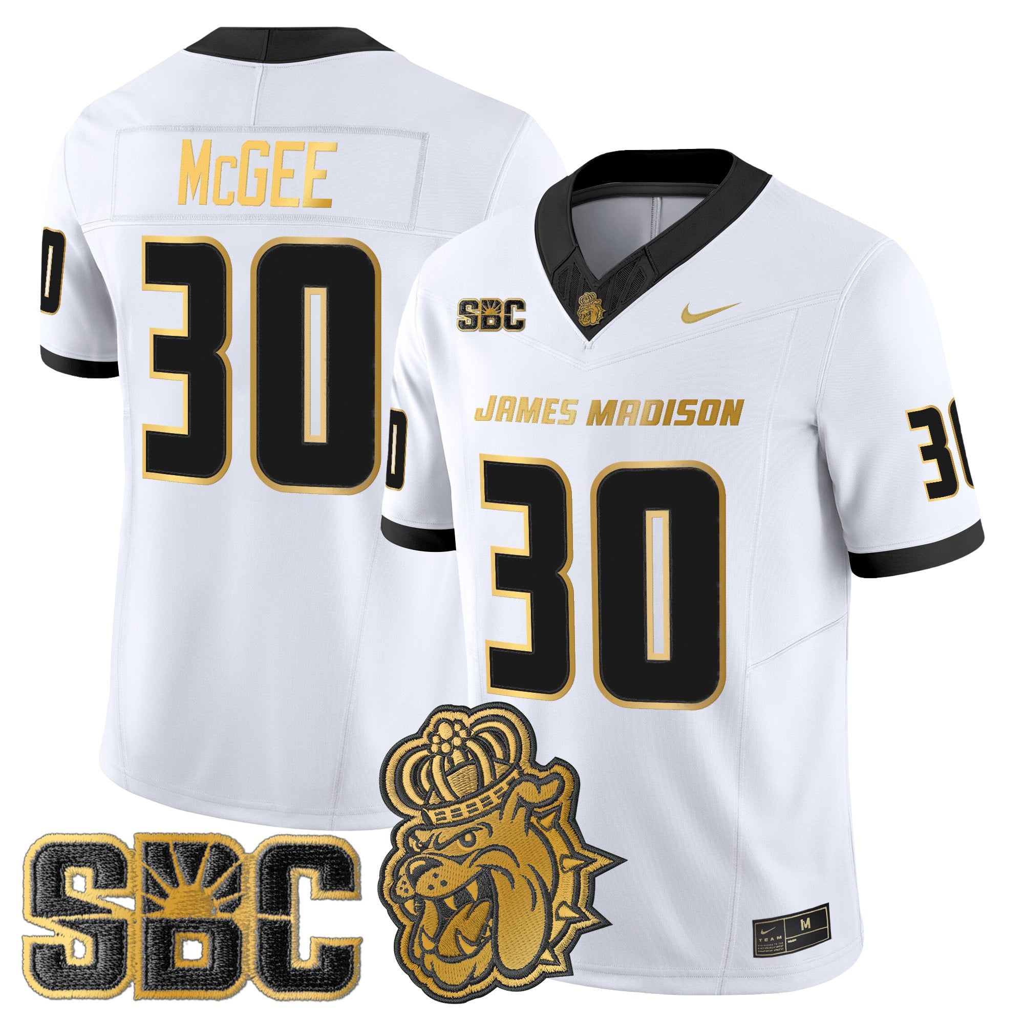 Men's James Madison Dukes 2025 Gold Vapor Limited Jersey - All Stitched