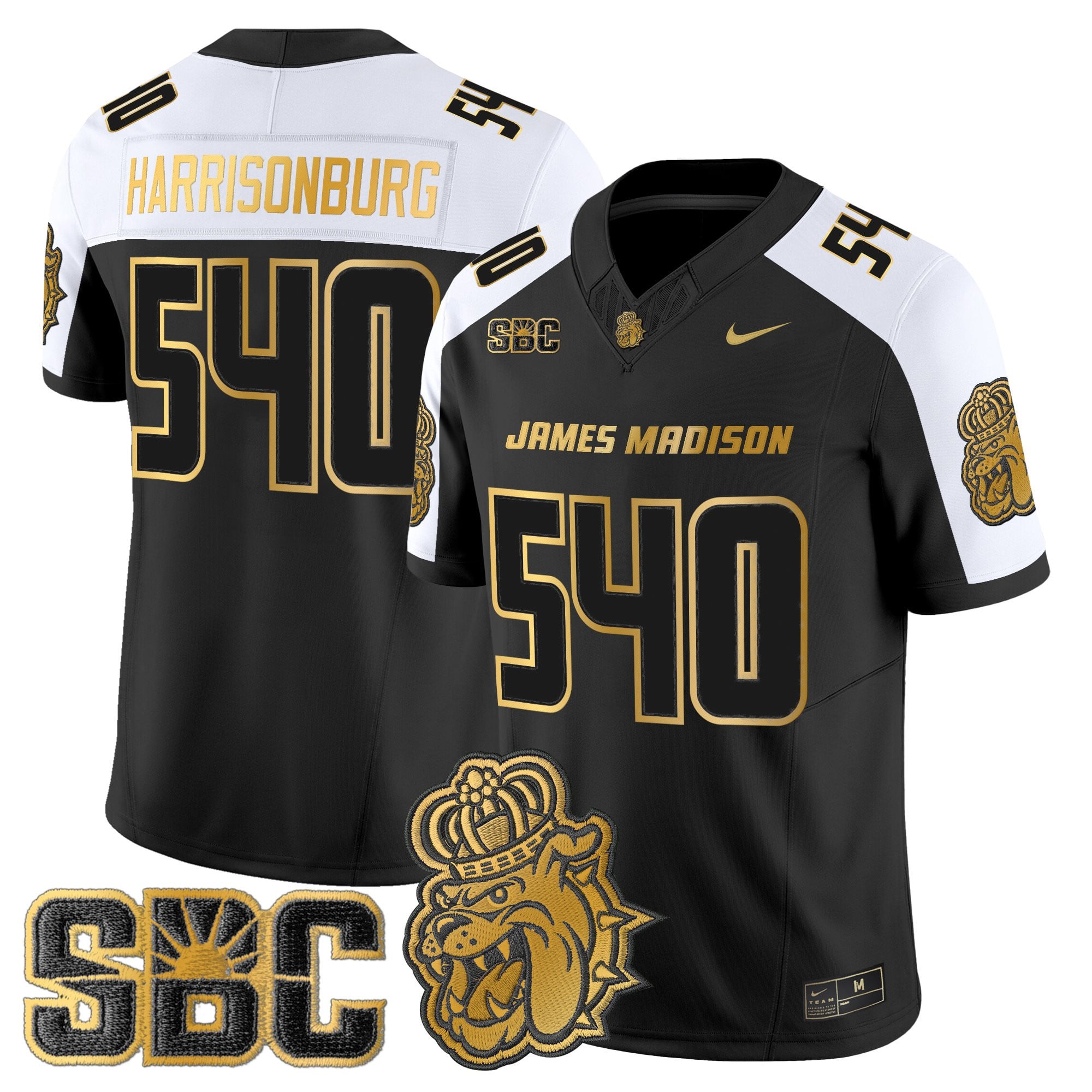 Men's James Madison Dukes 2025 Gold Vapor Limited Jersey - All Stitched