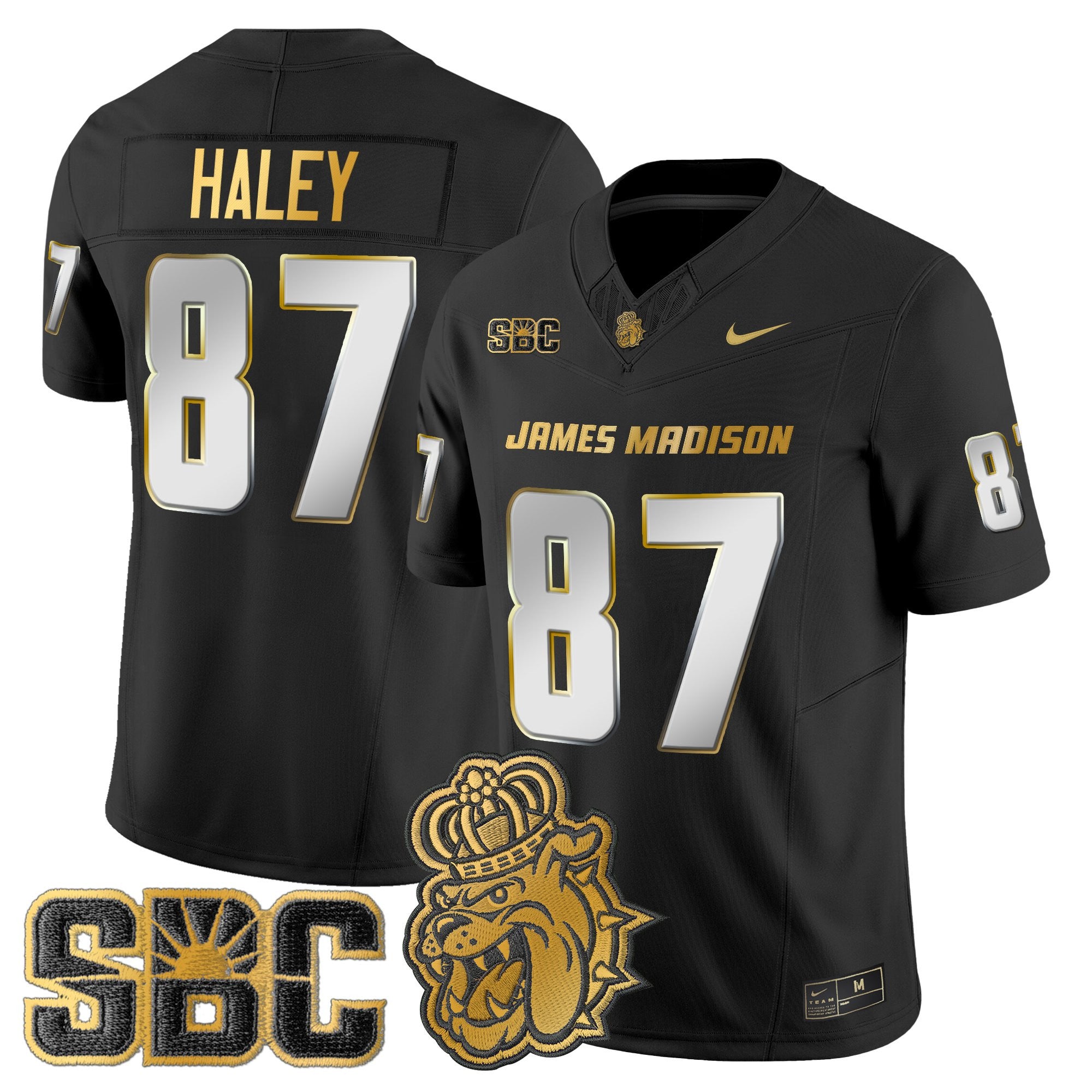 Men's James Madison Dukes 2025 Gold Vapor Limited Jersey - All Stitched