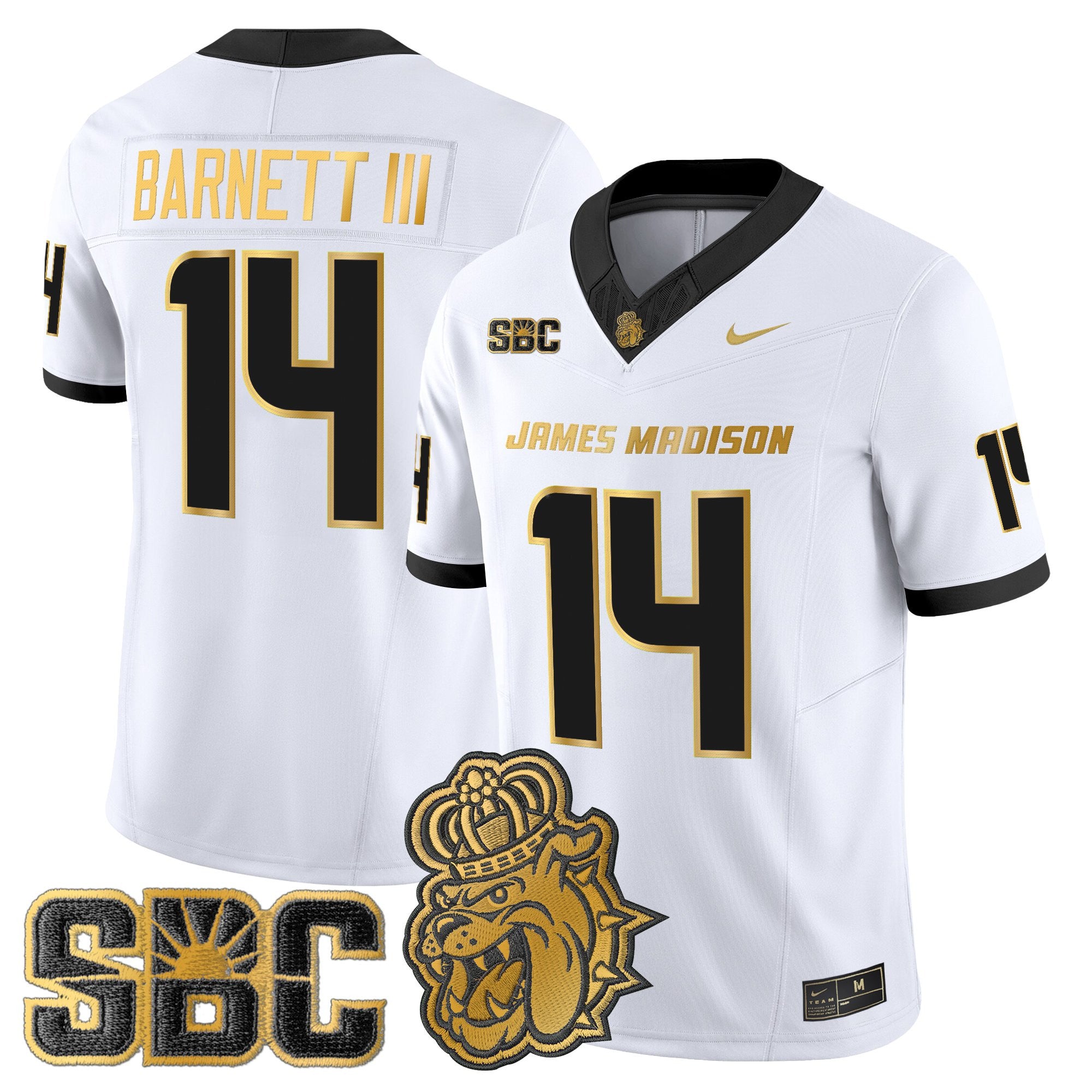 Men's James Madison Dukes 2025 Gold Vapor Limited Jersey - All Stitched