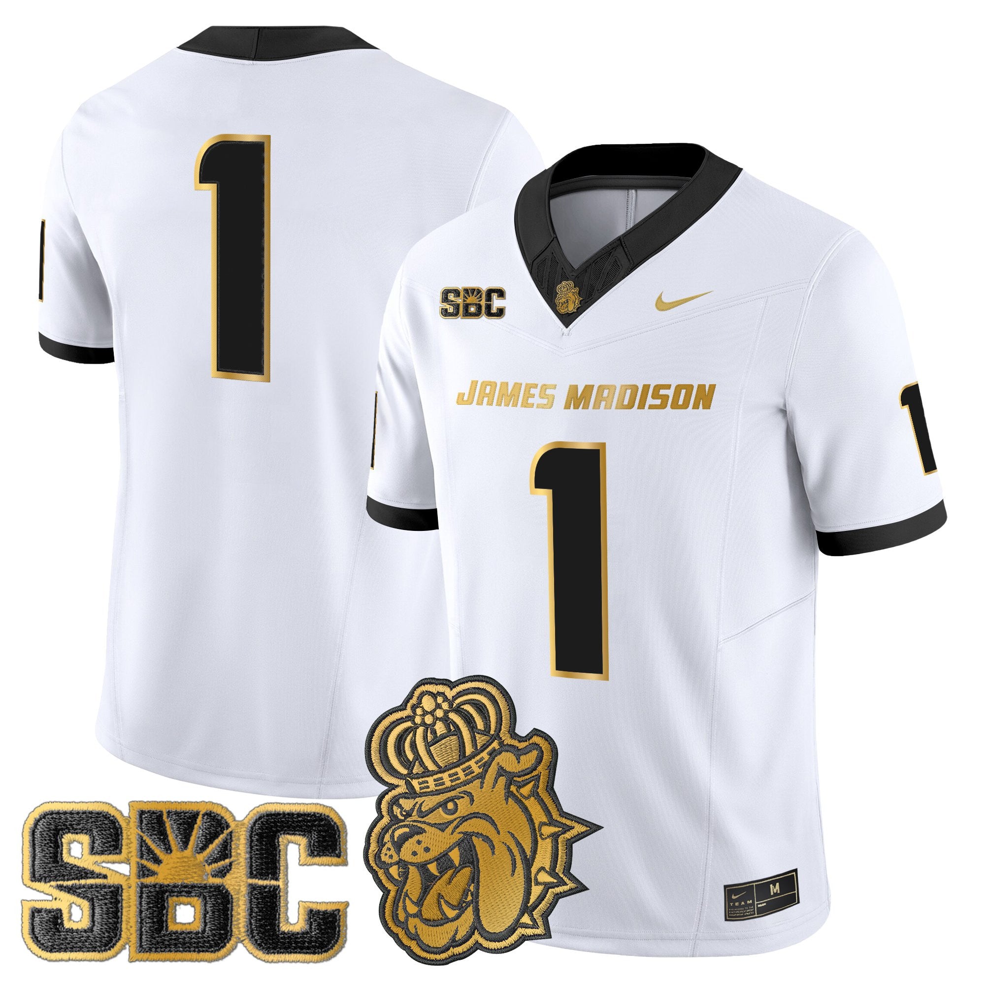 Men's James Madison Dukes 2025 Gold Vapor Limited Jersey - All Stitched