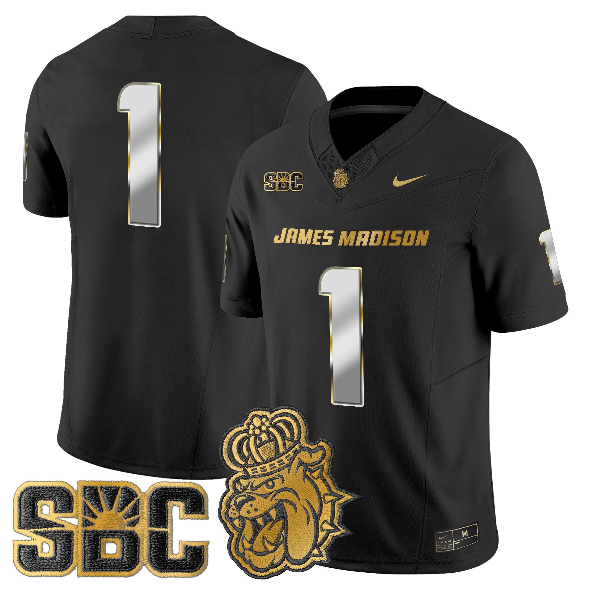 Men's James Madison Dukes 2025 Gold Vapor Limited Jersey - All Stitched