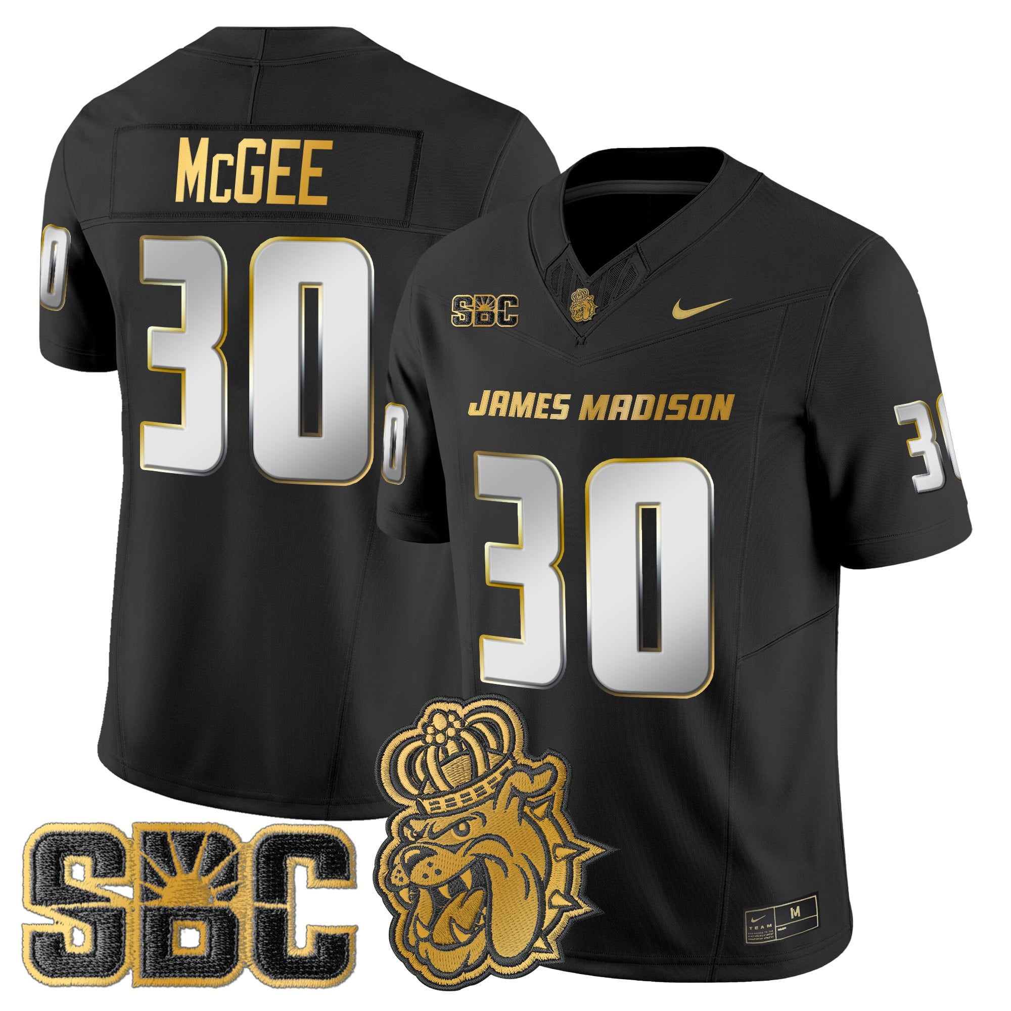 Men's James Madison Dukes 2025 Gold Vapor Limited Jersey - All Stitched
