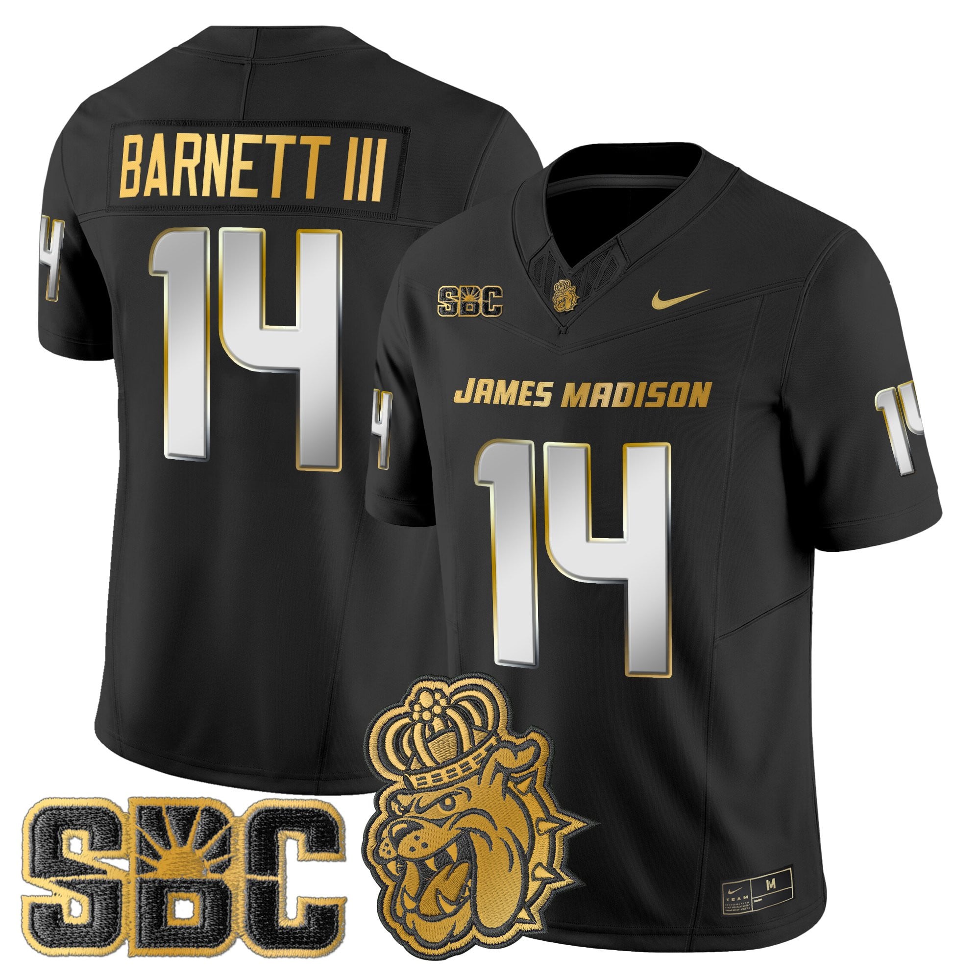 Men's James Madison Dukes 2025 Gold Vapor Limited Jersey - All Stitched