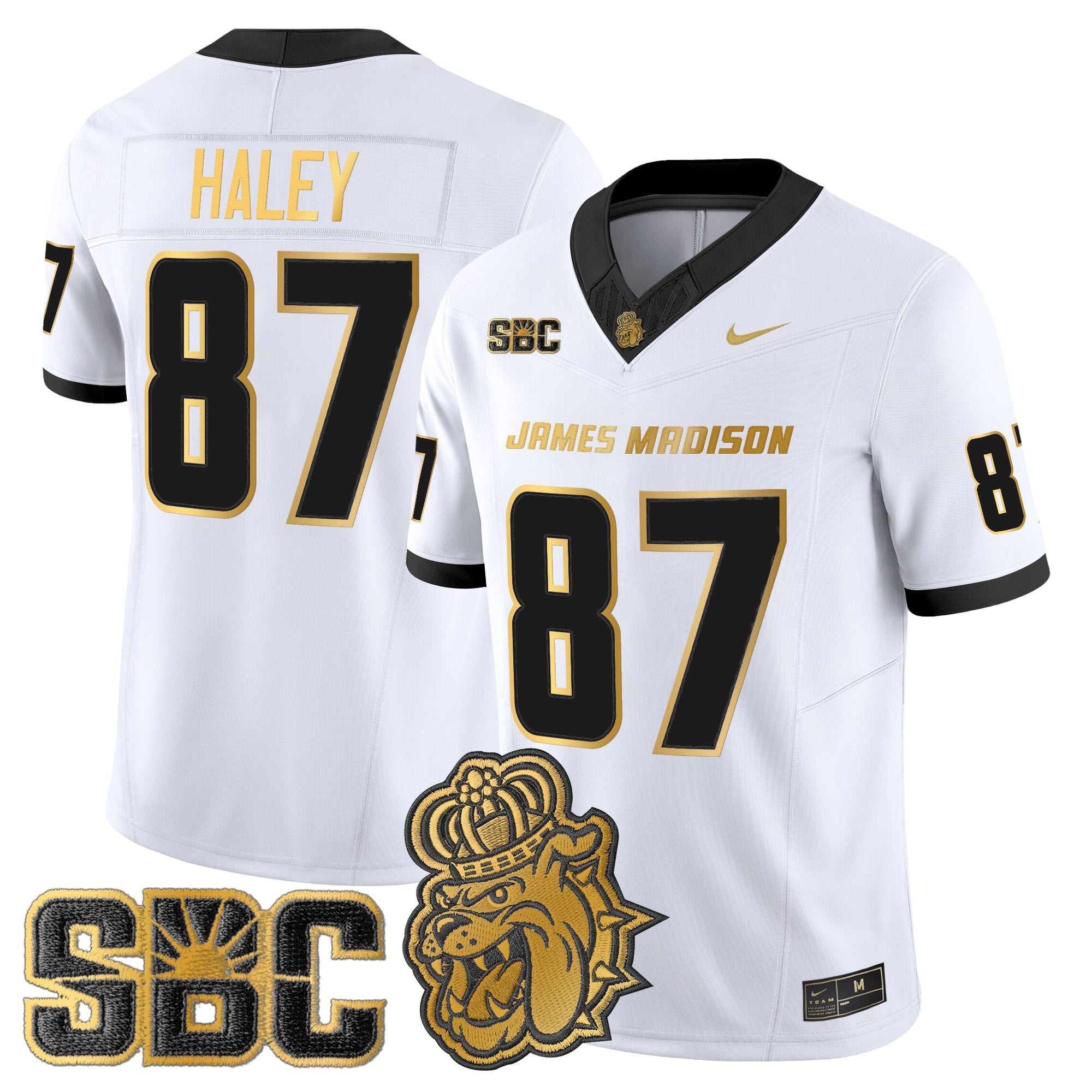 Men's James Madison Dukes 2025 Gold Vapor Limited Jersey - All Stitched