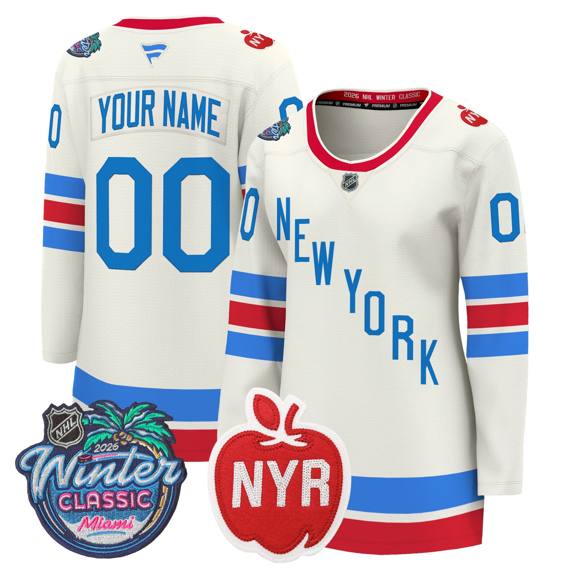 New York Rangers 2026 Winter Classic Premium Custom Jersey - All Stitched