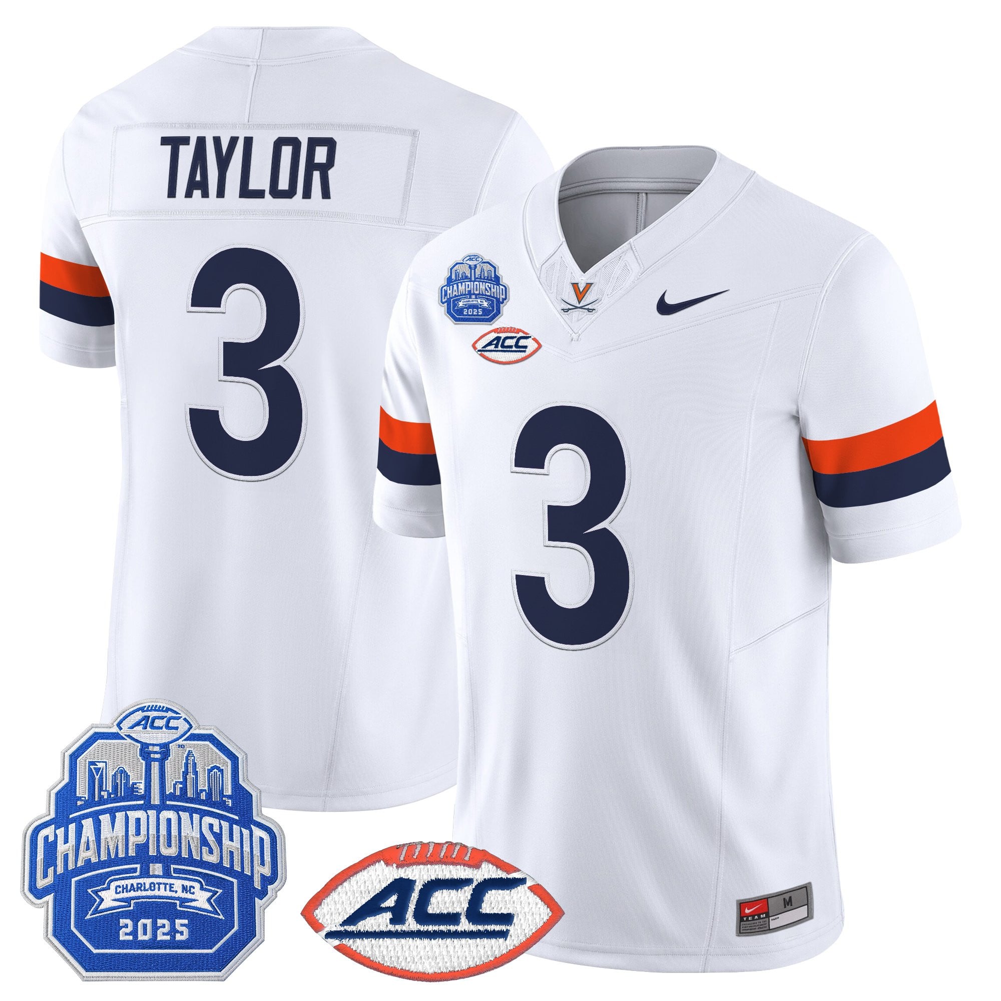 Men's Virginia Cavaliers 2025 ACC Championship Vapor Limited Jersey - All Stitched