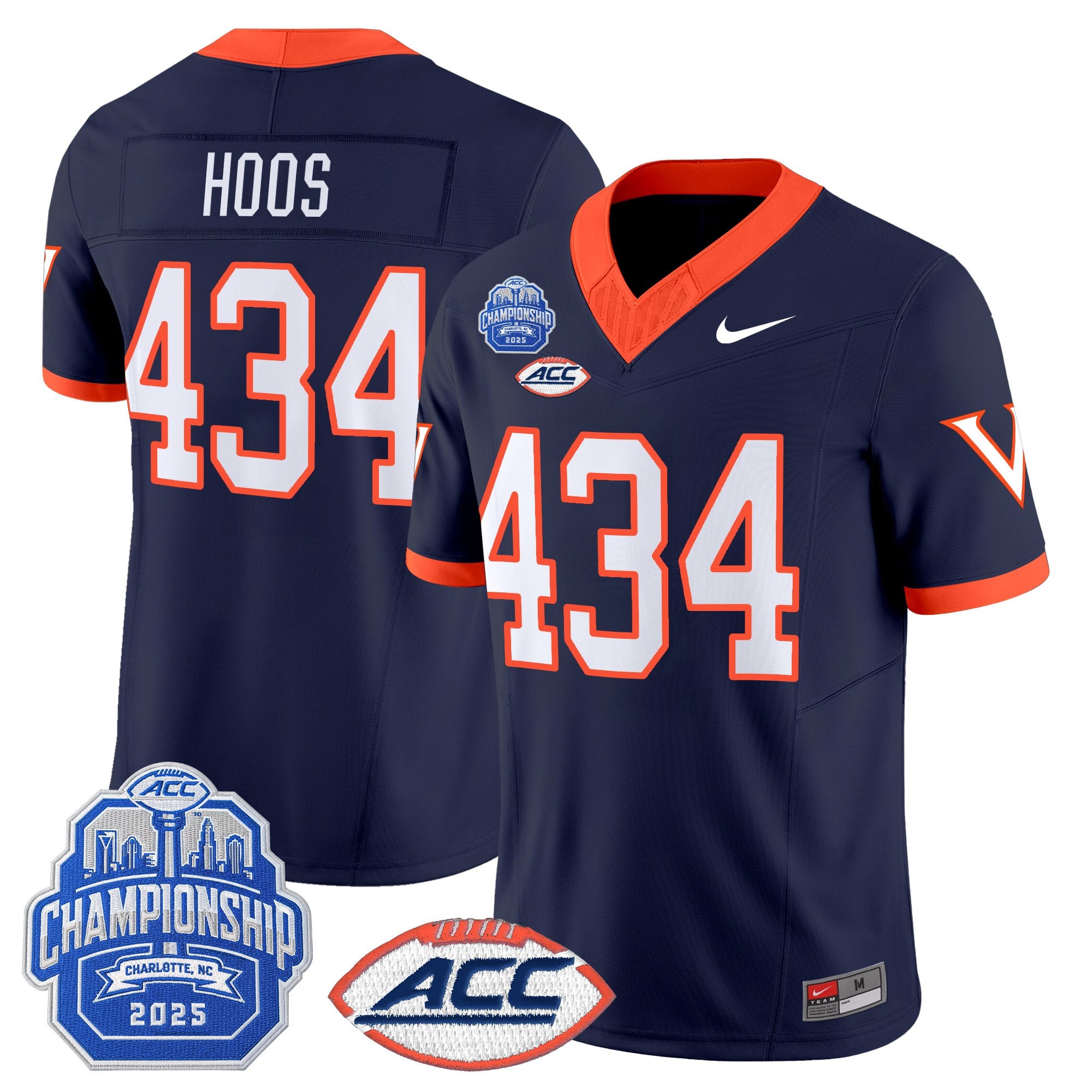 Men's Virginia Cavaliers 2025 ACC Championship Vapor Limited Jersey - All Stitched
