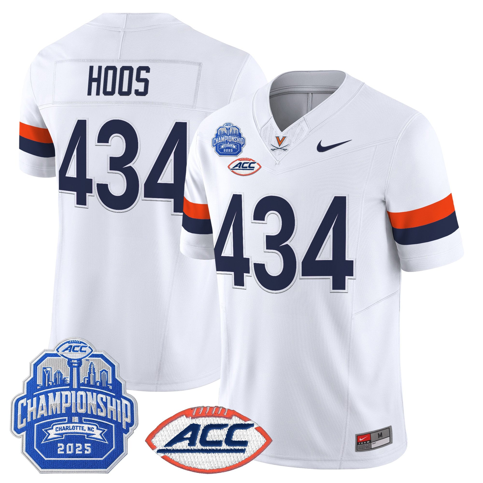 Men's Virginia Cavaliers 2025 ACC Championship Vapor Limited Jersey - All Stitched