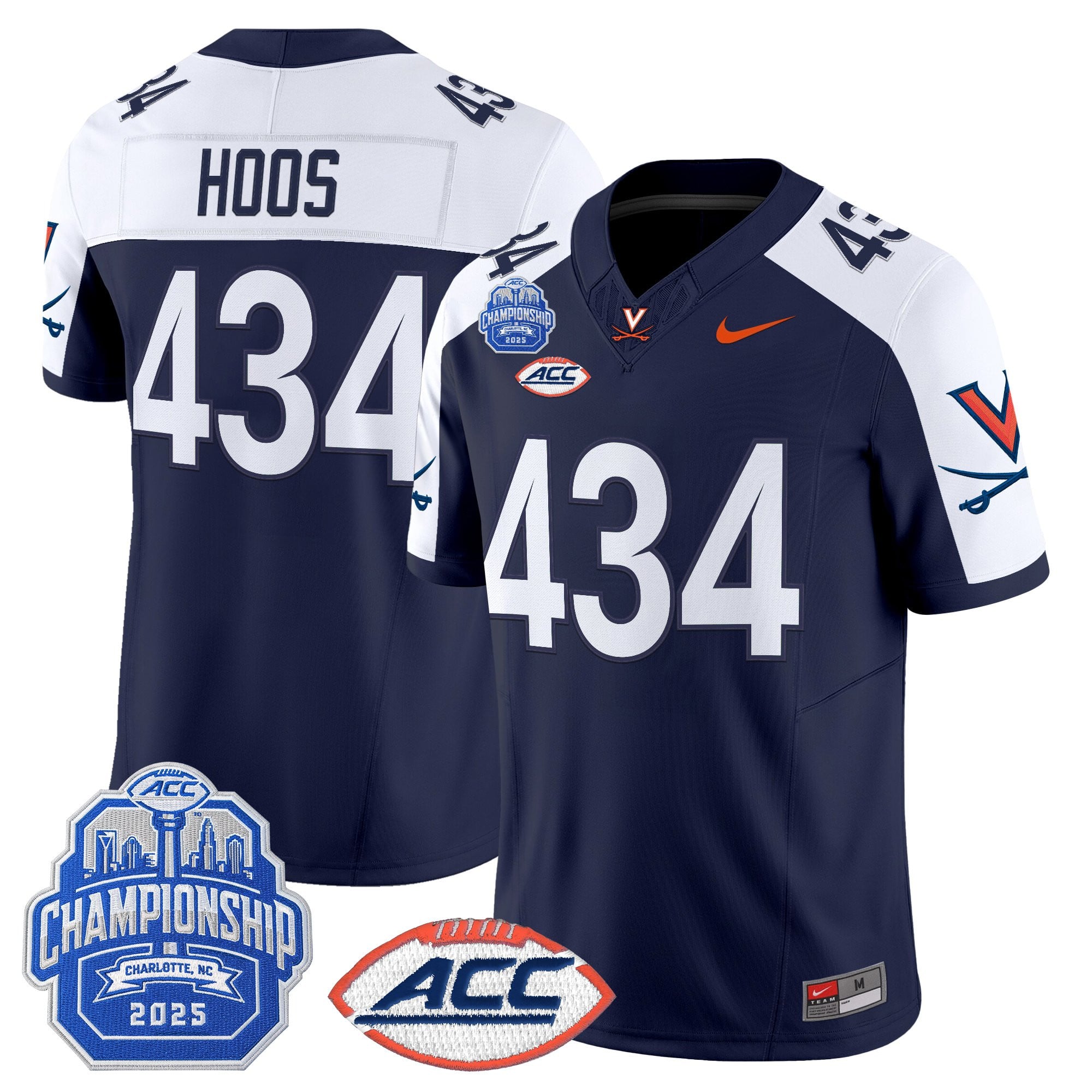 Men's Virginia Cavaliers 2025 ACC Championship Vapor Limited Jersey - All Stitched