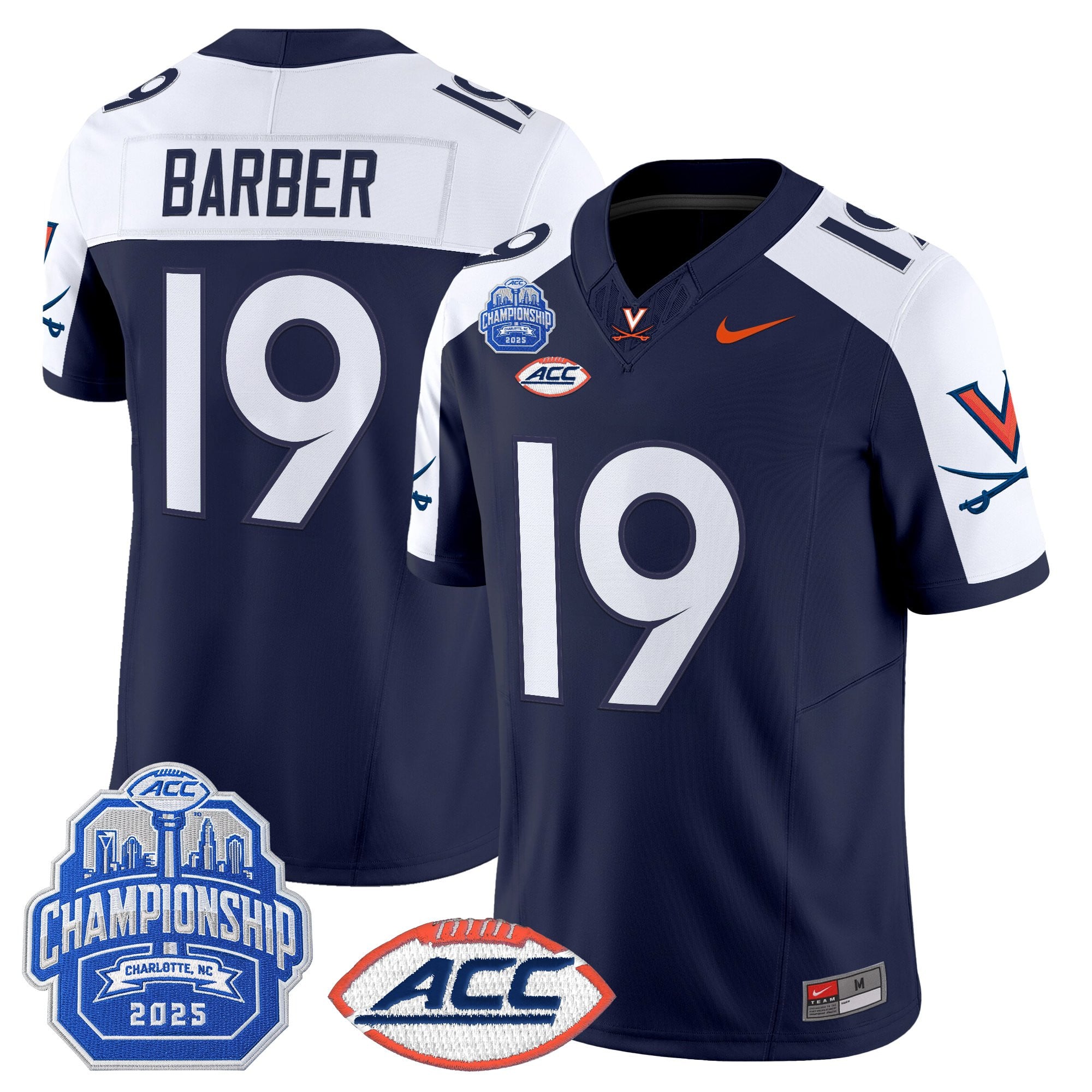 Men's Virginia Cavaliers 2025 ACC Championship Vapor Limited Jersey - All Stitched
