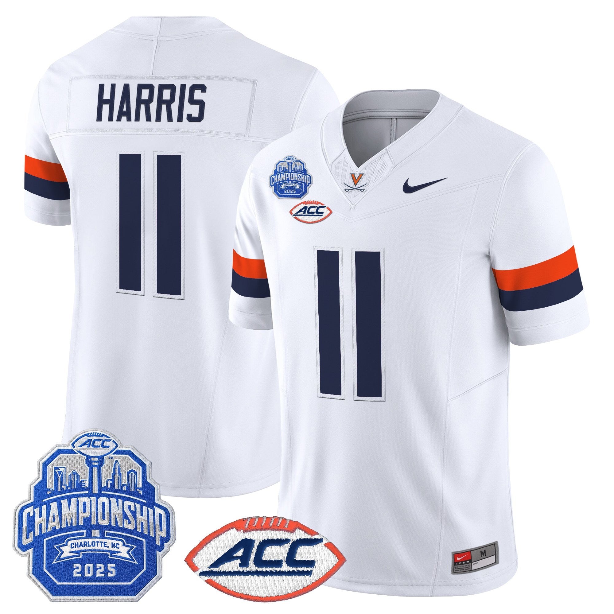 Men's Virginia Cavaliers 2025 ACC Championship Vapor Limited Jersey - All Stitched