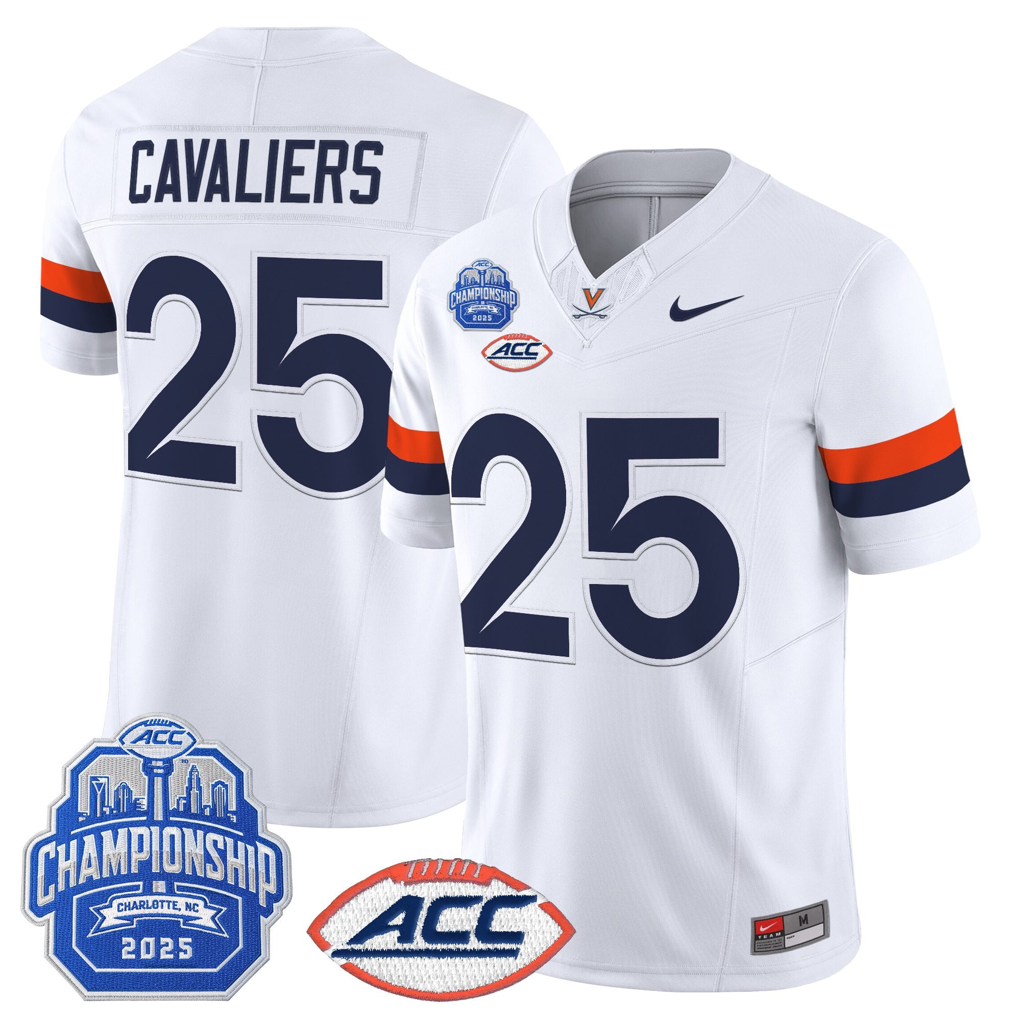 Men's Virginia Cavaliers 2025 ACC Championship Vapor Limited Jersey - All Stitched