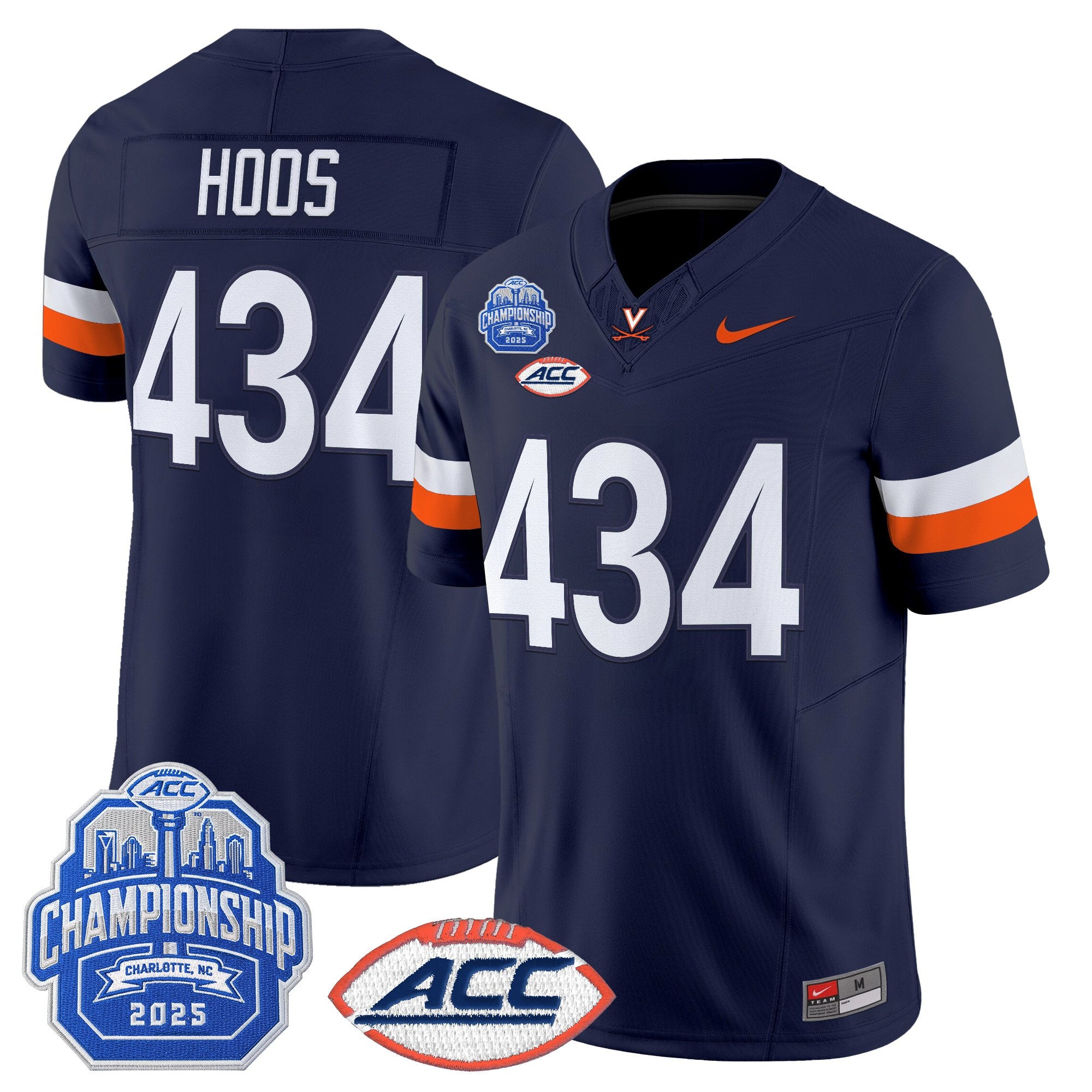 Men's Virginia Cavaliers 2025 ACC Championship Vapor Limited Jersey - All Stitched
