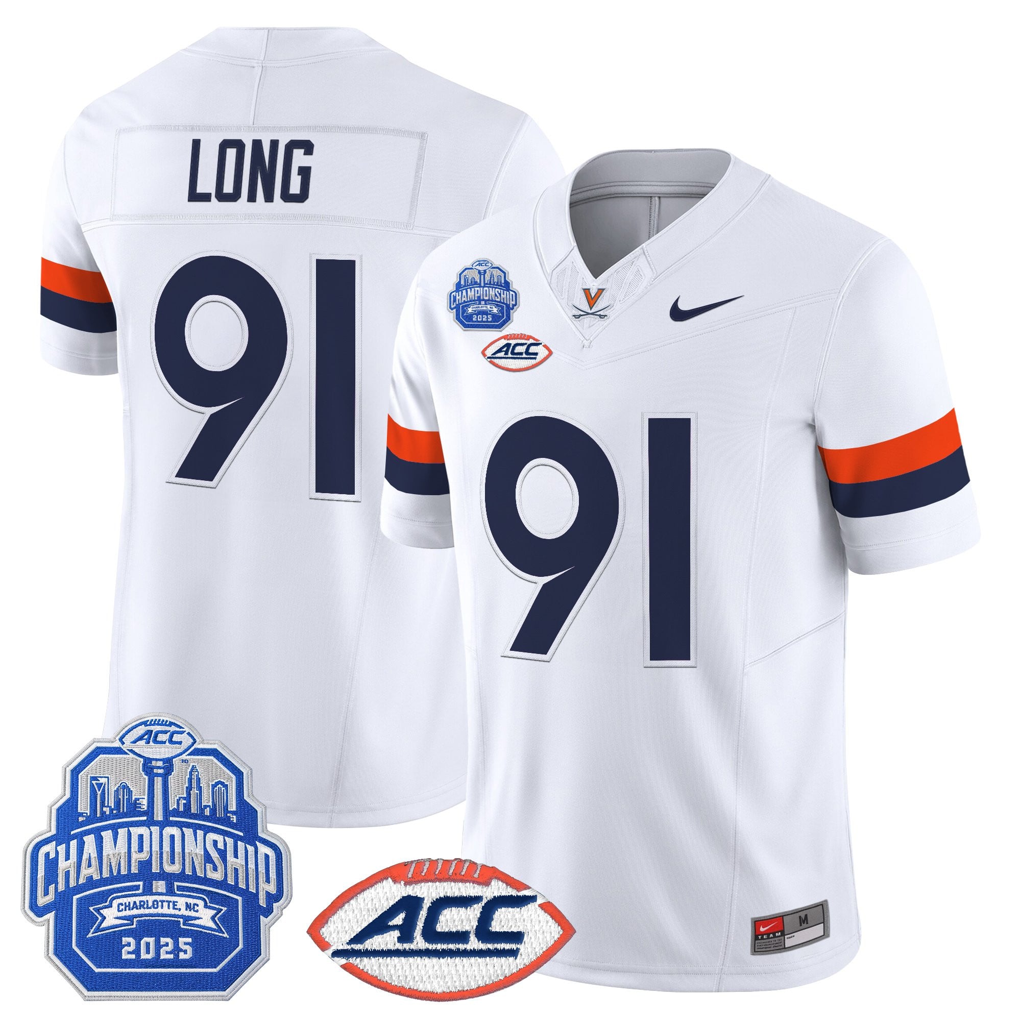 Men's Virginia Cavaliers 2025 ACC Championship Vapor Limited Jersey - All Stitched