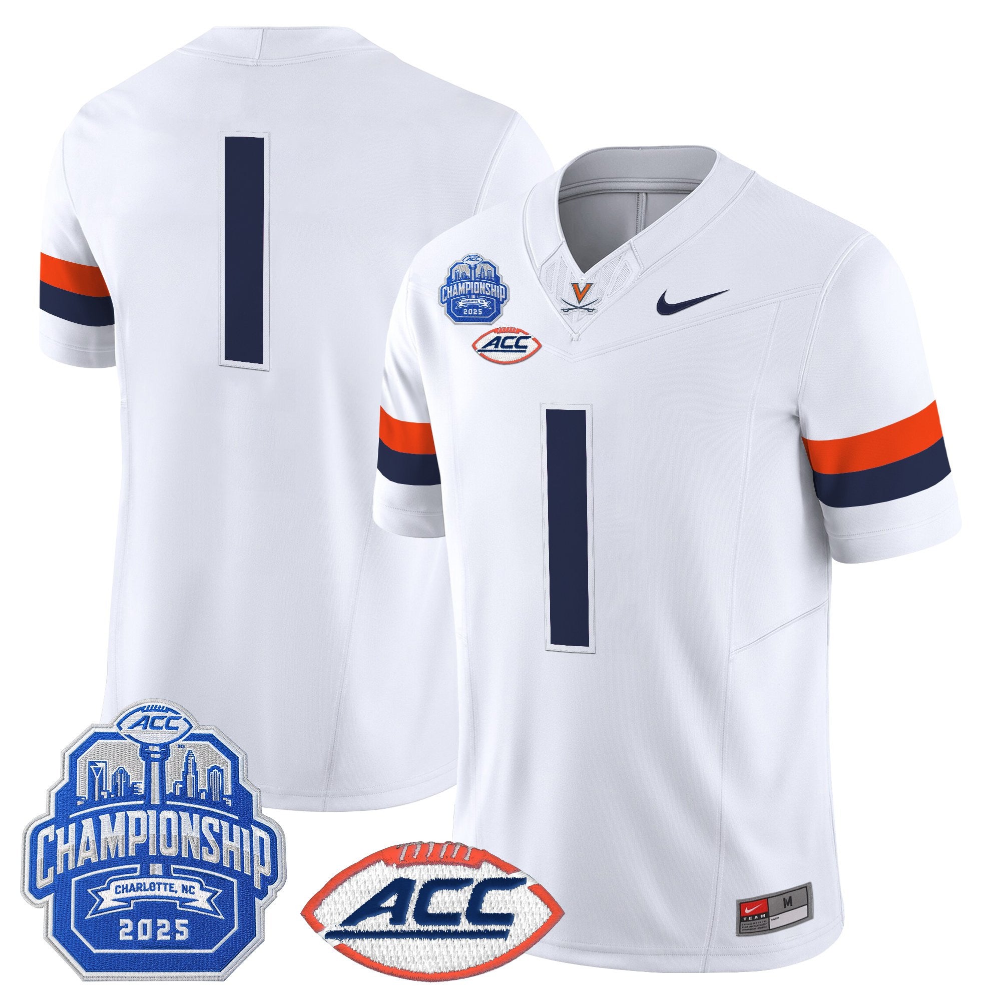 Men's Virginia Cavaliers 2025 ACC Championship Vapor Limited Jersey - All Stitched
