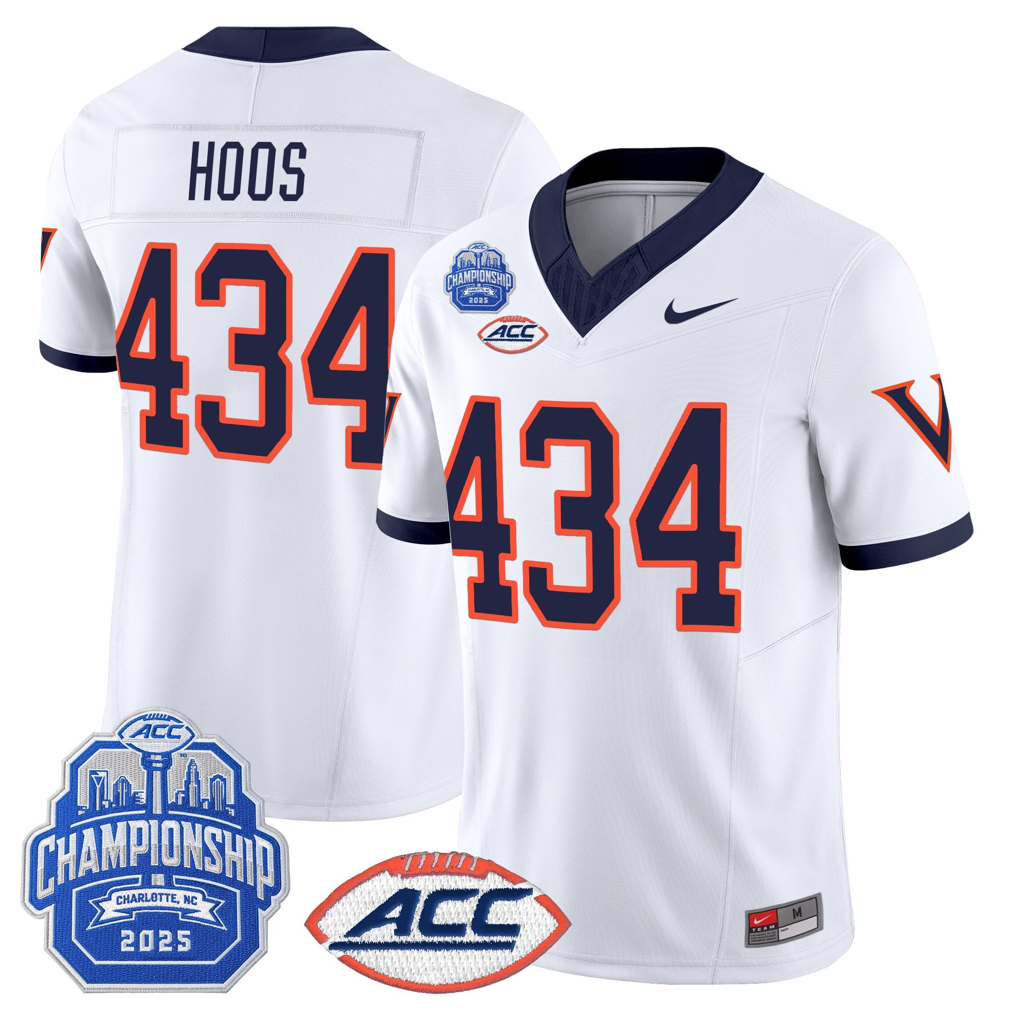Men's Virginia Cavaliers 1995 Throwbacks Vapor Limited Jersey - 2025 ACC Championship Patch - All Stitched