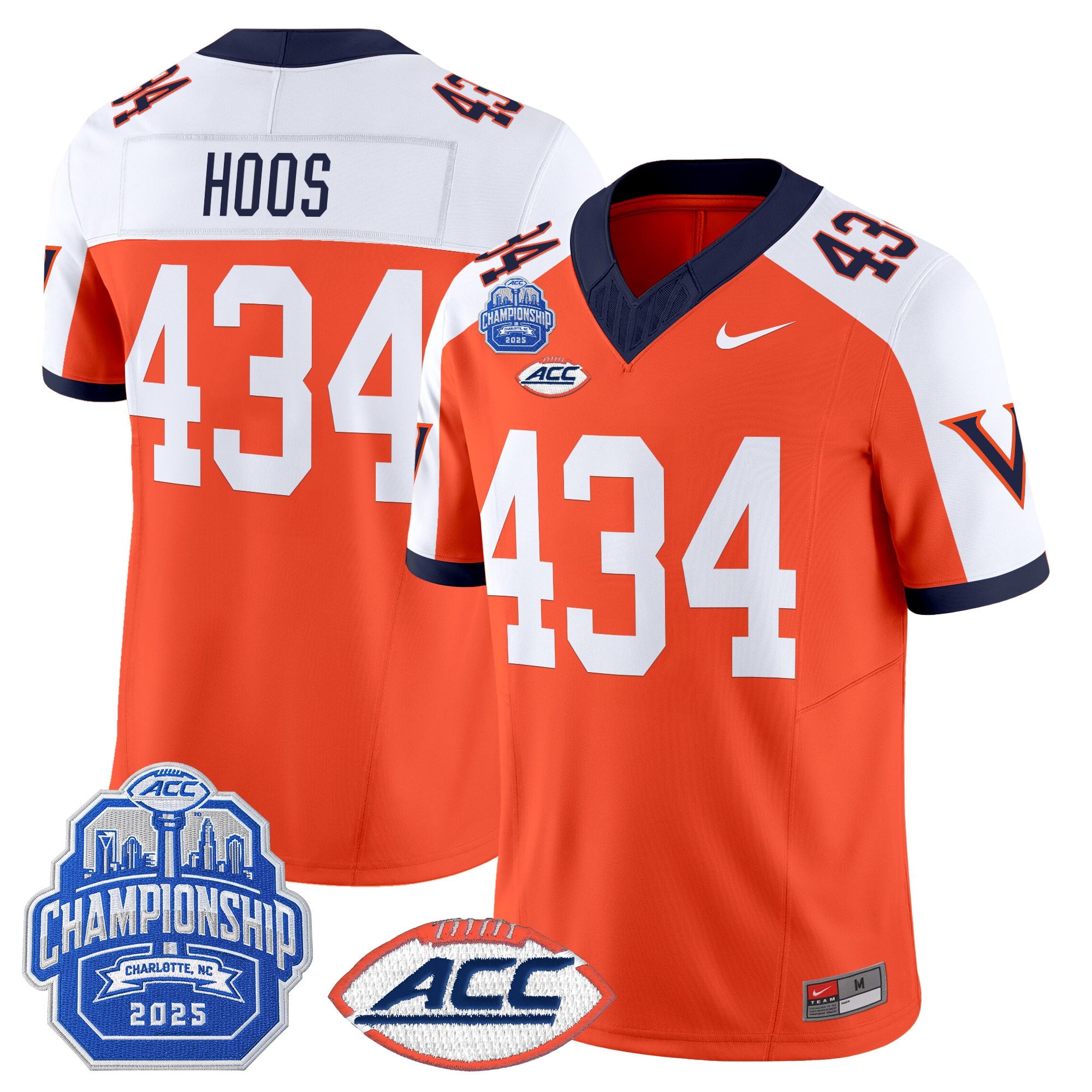 Men's Virginia Cavaliers 1995 Throwbacks Vapor Limited Jersey - 2025 ACC Championship Patch - All Stitched