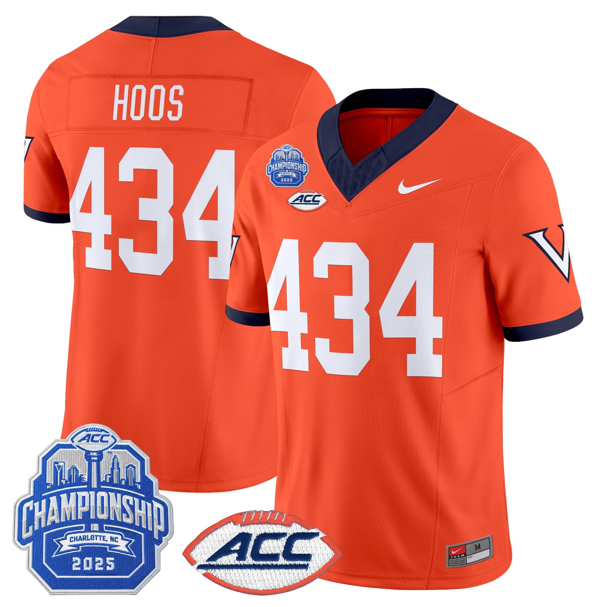 Men's Virginia Cavaliers 1995 Throwbacks Vapor Limited Jersey - 2025 ACC Championship Patch - All Stitched