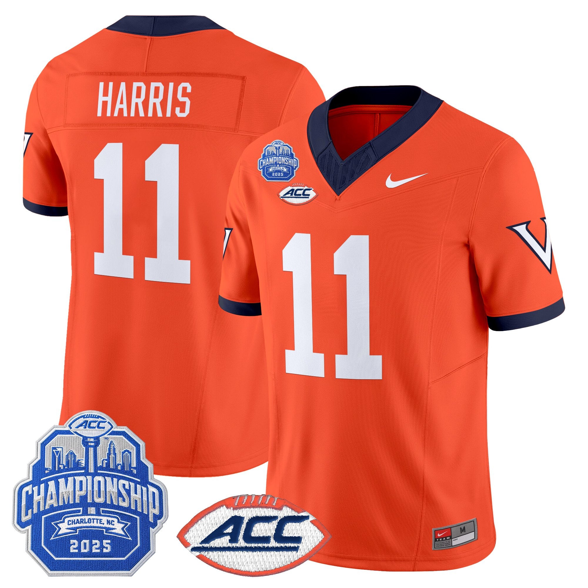 Men's Virginia Cavaliers 1995 Throwbacks Vapor Limited Jersey - 2025 ACC Championship Patch - All Stitched