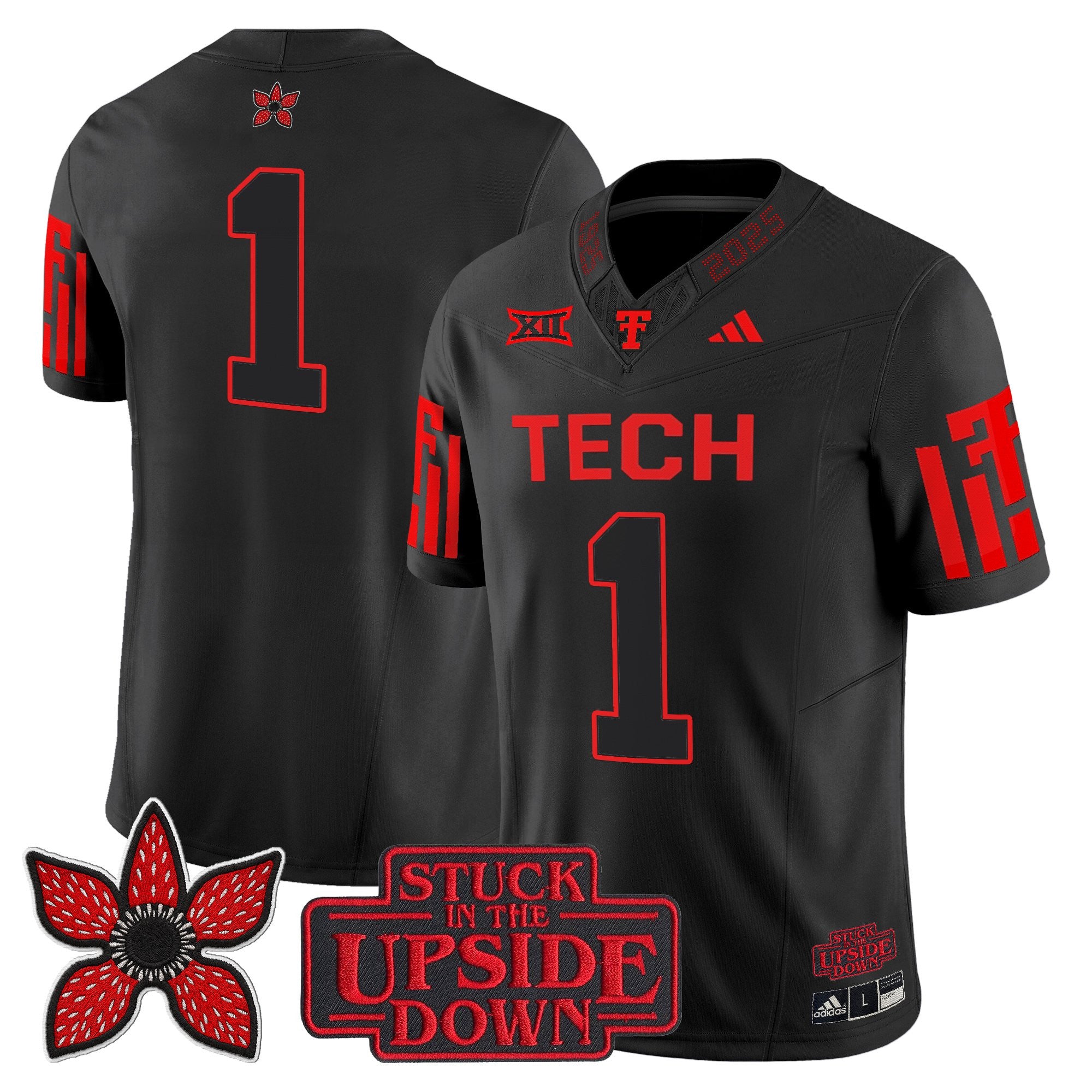 Men's Texas Tech Red Raiders 'Stranger Things Edition' Vapor Limited Jersey - All Stitched