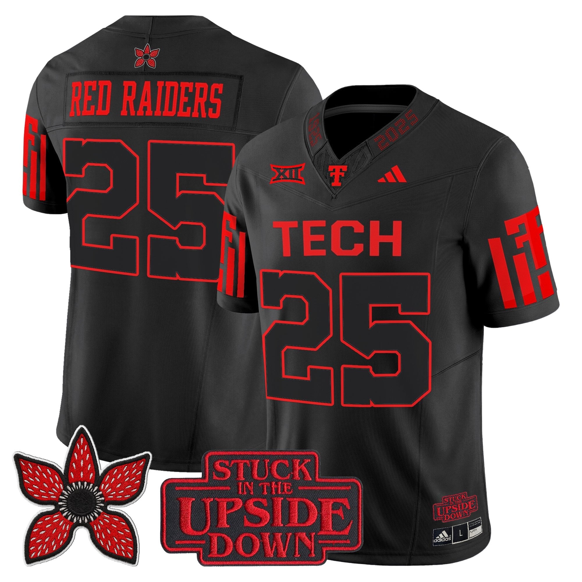 Men's Texas Tech Red Raiders 'Stranger Things Edition' Vapor Limited Jersey - All Stitched