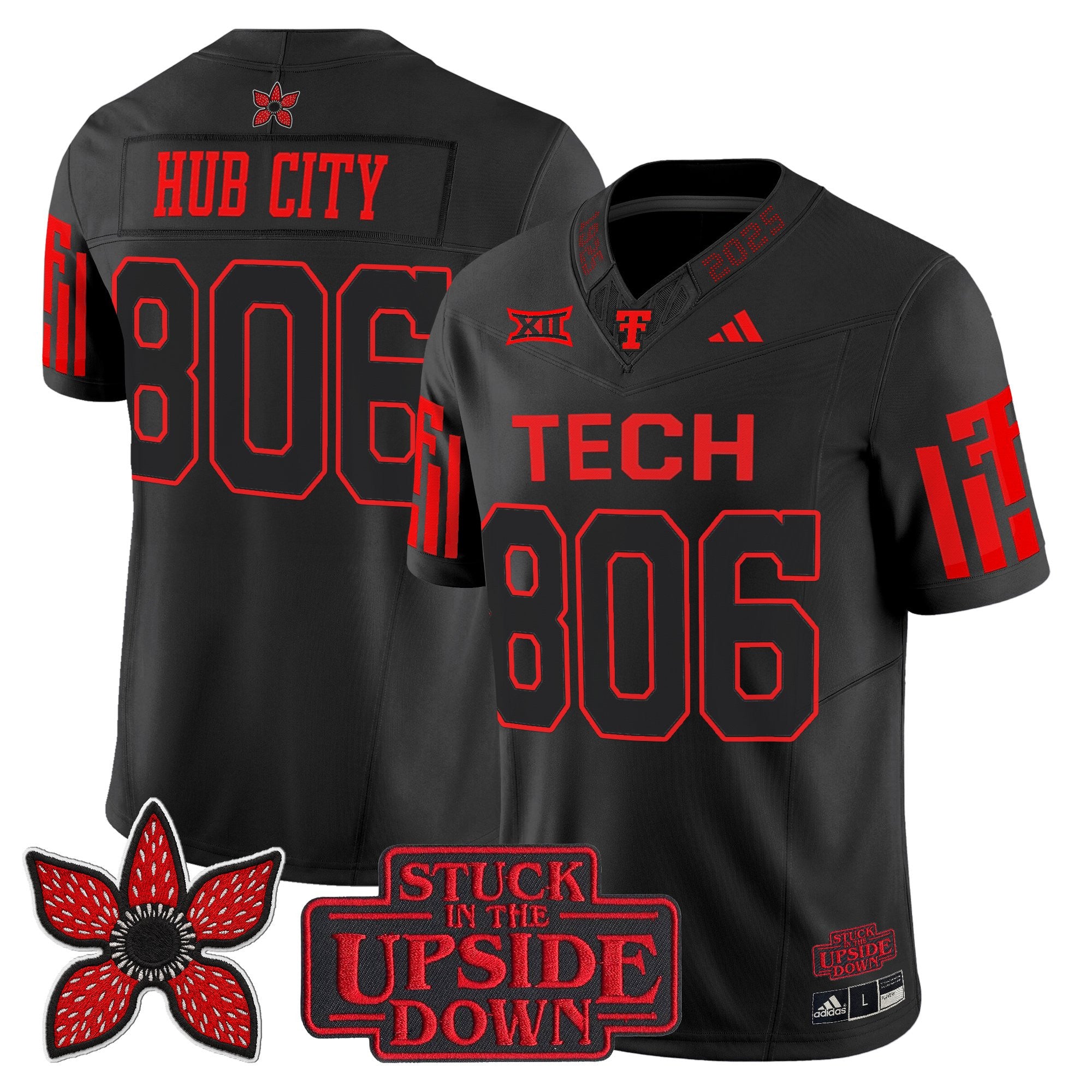 Men's Texas Tech Red Raiders 'Stranger Things Edition' Vapor Limited Jersey - All Stitched