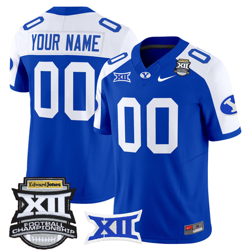 BYU Cougars 2025 Big 12 Championship Vapor Limited Custom Jersey - All Stitched
