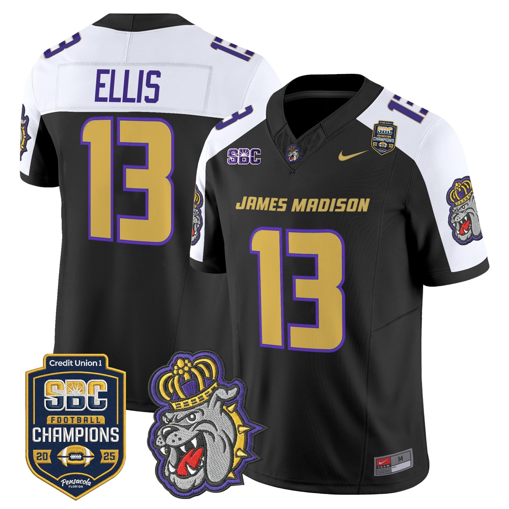 Men's James Madison Dukes 2025 SBC Champions Vapor Limited Jersey - All Stitched