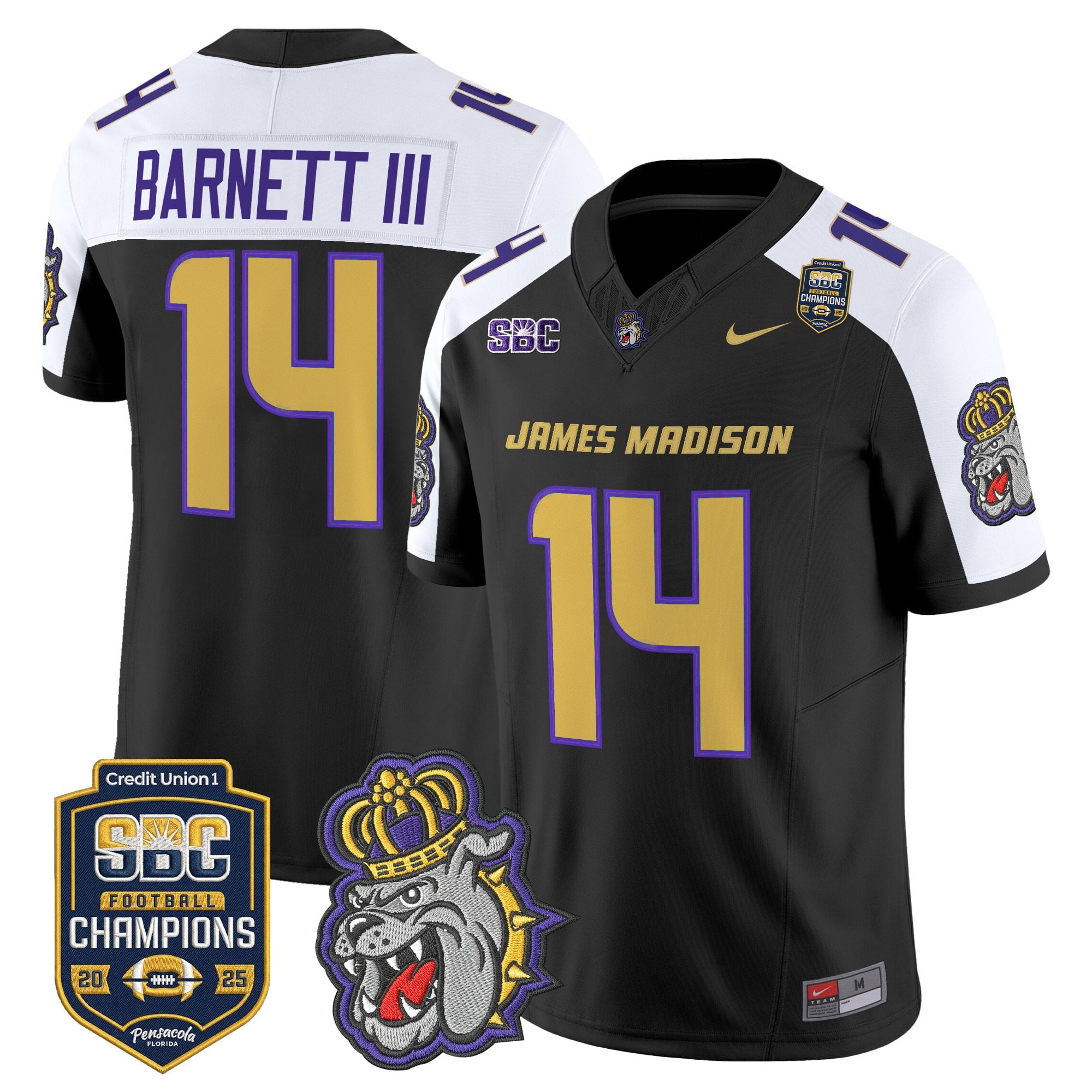 Men's James Madison Dukes 2025 SBC Champions Vapor Limited Jersey - All Stitched