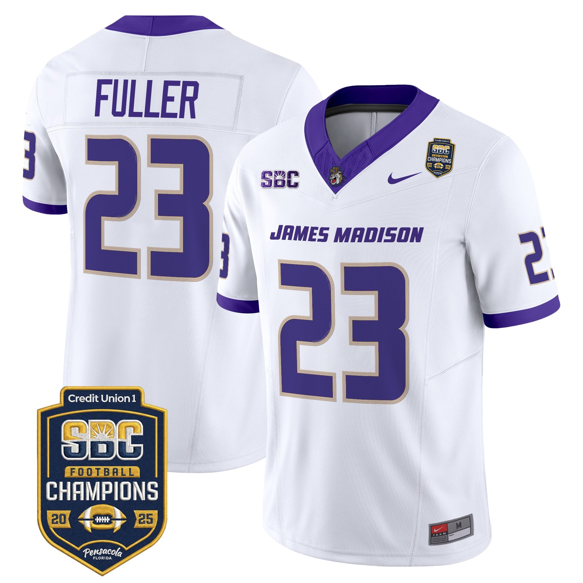 Men's James Madison Dukes 2025 SBC Champions Vapor Limited Jersey - All Stitched
