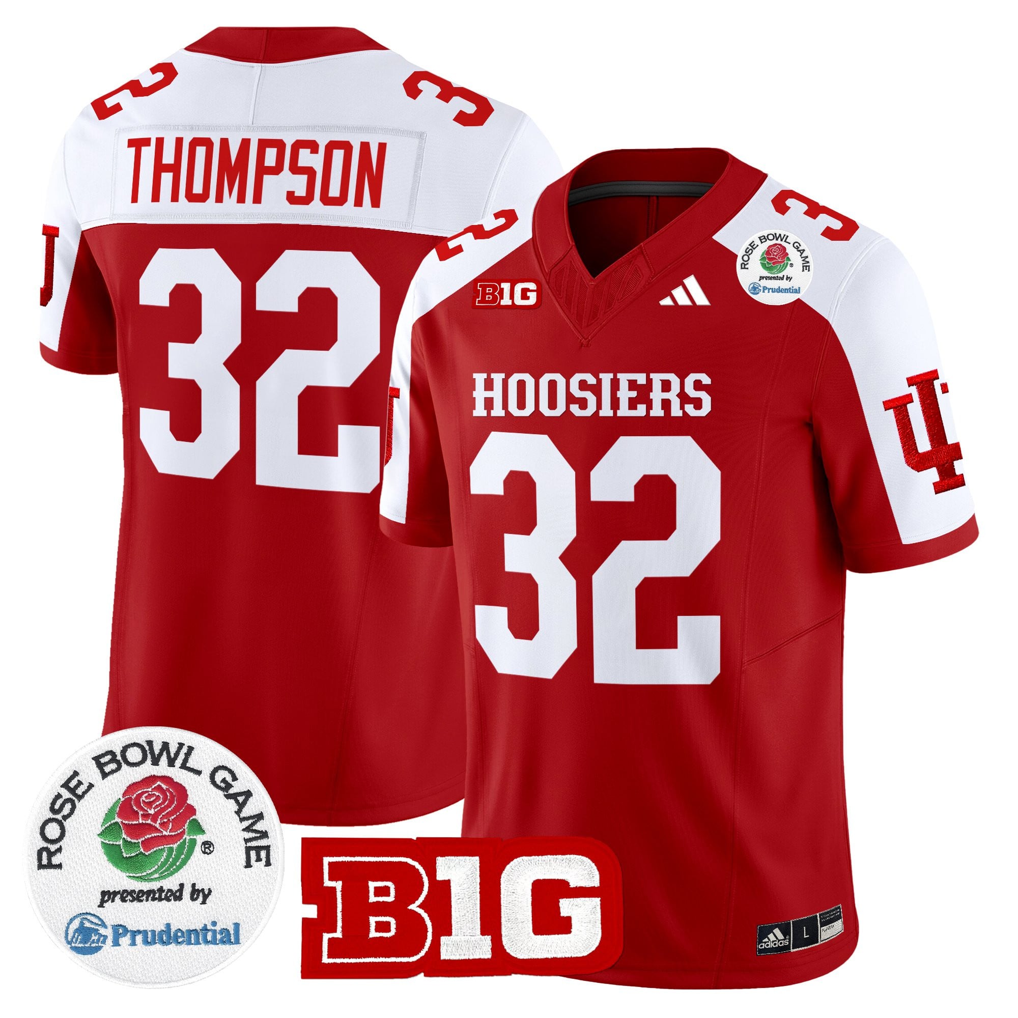Men's Indiana Hoosiers 2025 Rose Bowl Vapor Limited Jersey - All Stitched