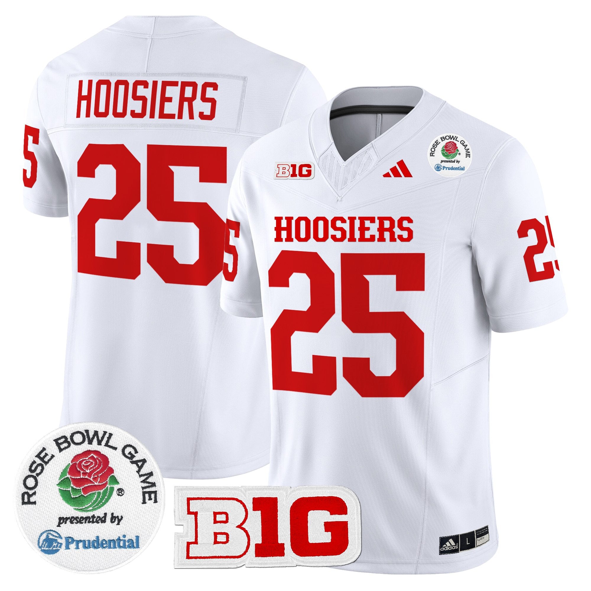 Men's Indiana Hoosiers 2025 Rose Bowl Vapor Limited Jersey - All Stitched