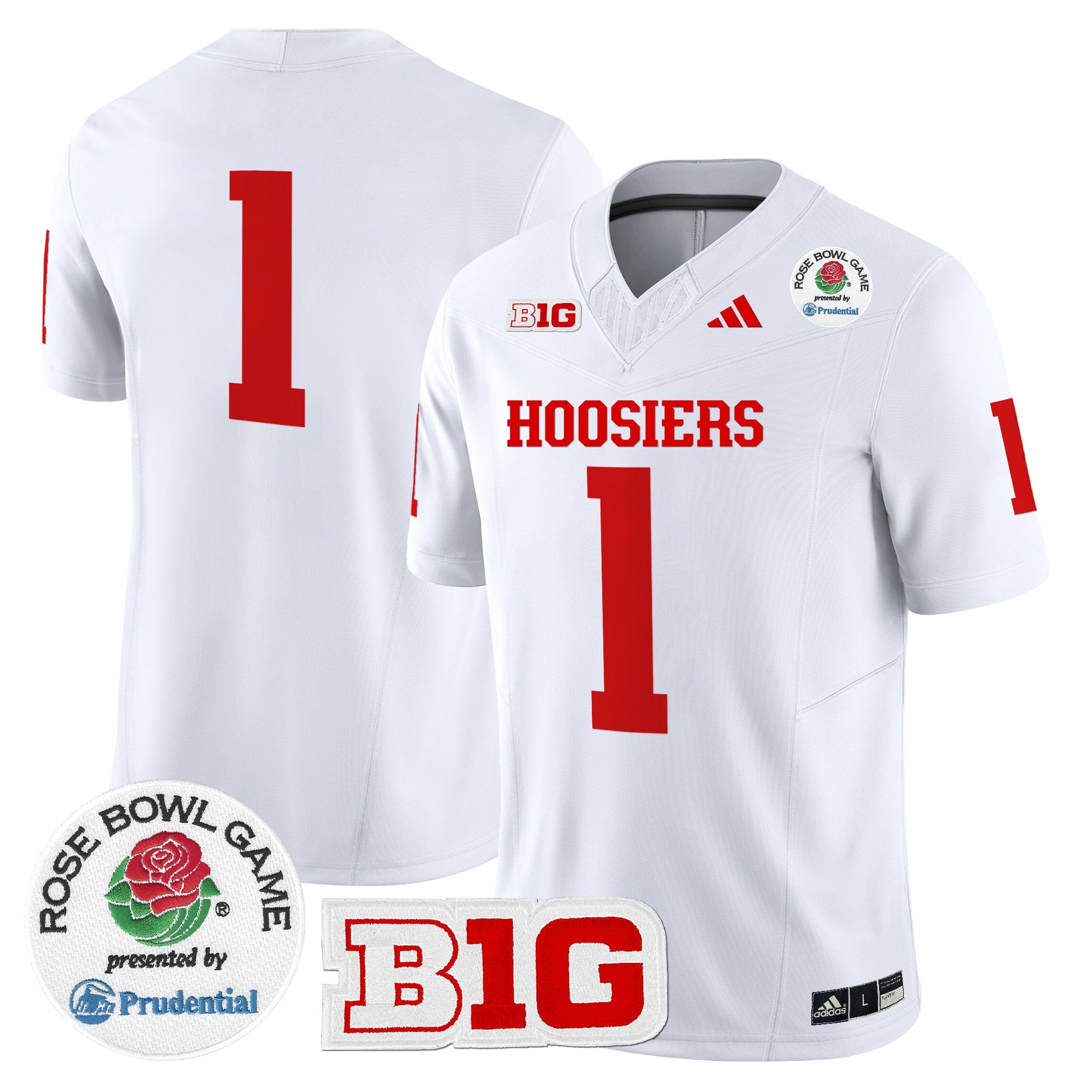 Men's Indiana Hoosiers 2025 Rose Bowl Vapor Limited Jersey - All Stitched