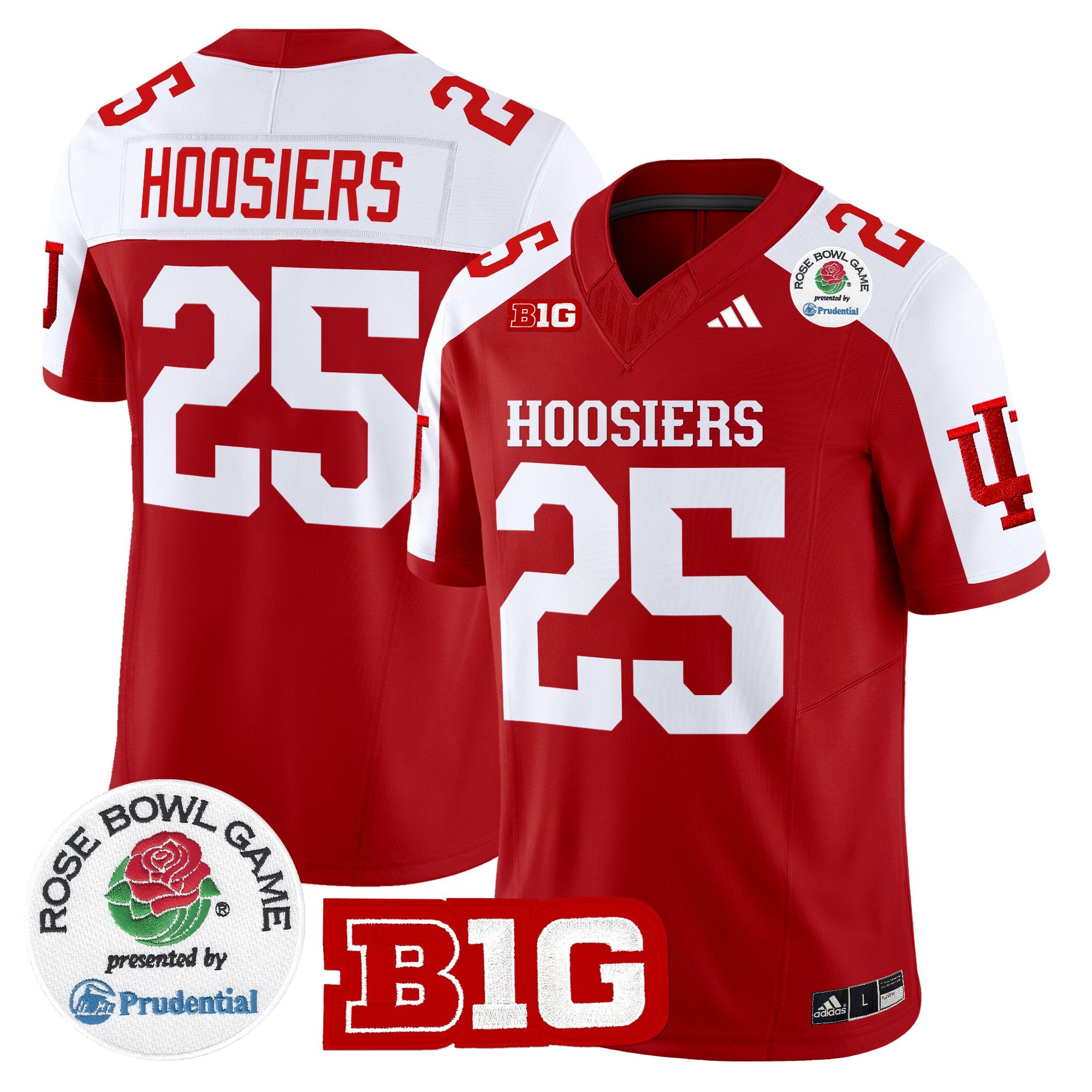 Men's Indiana Hoosiers 2025 Rose Bowl Vapor Limited Jersey - All Stitched