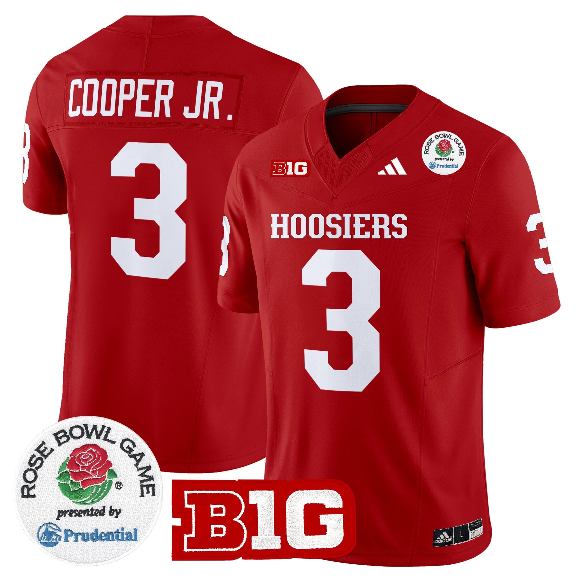 Men's Indiana Hoosiers 2025 Rose Bowl Vapor Limited Jersey - All Stitched