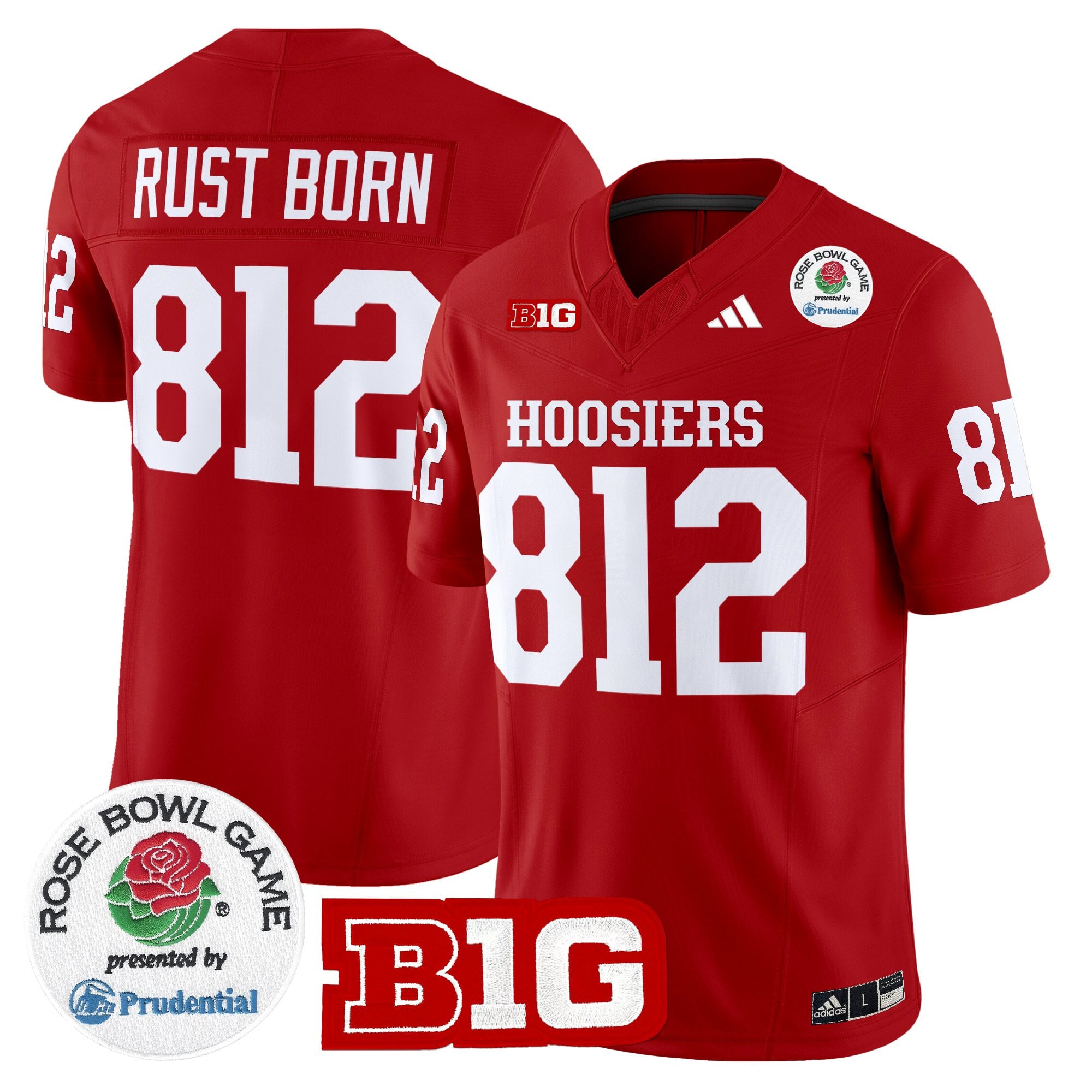 Men's Indiana Hoosiers 2025 Rose Bowl Vapor Limited Jersey - All Stitched