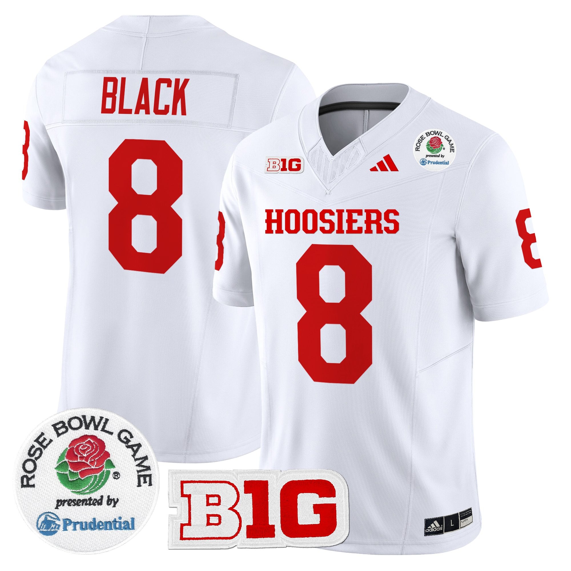 Men's Indiana Hoosiers 2025 Rose Bowl Vapor Limited Jersey - All Stitched