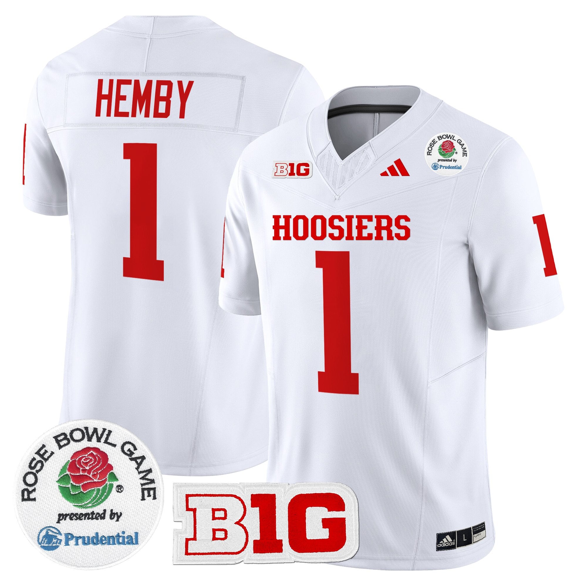 Men's Indiana Hoosiers 2025 Rose Bowl Vapor Limited Jersey - All Stitched