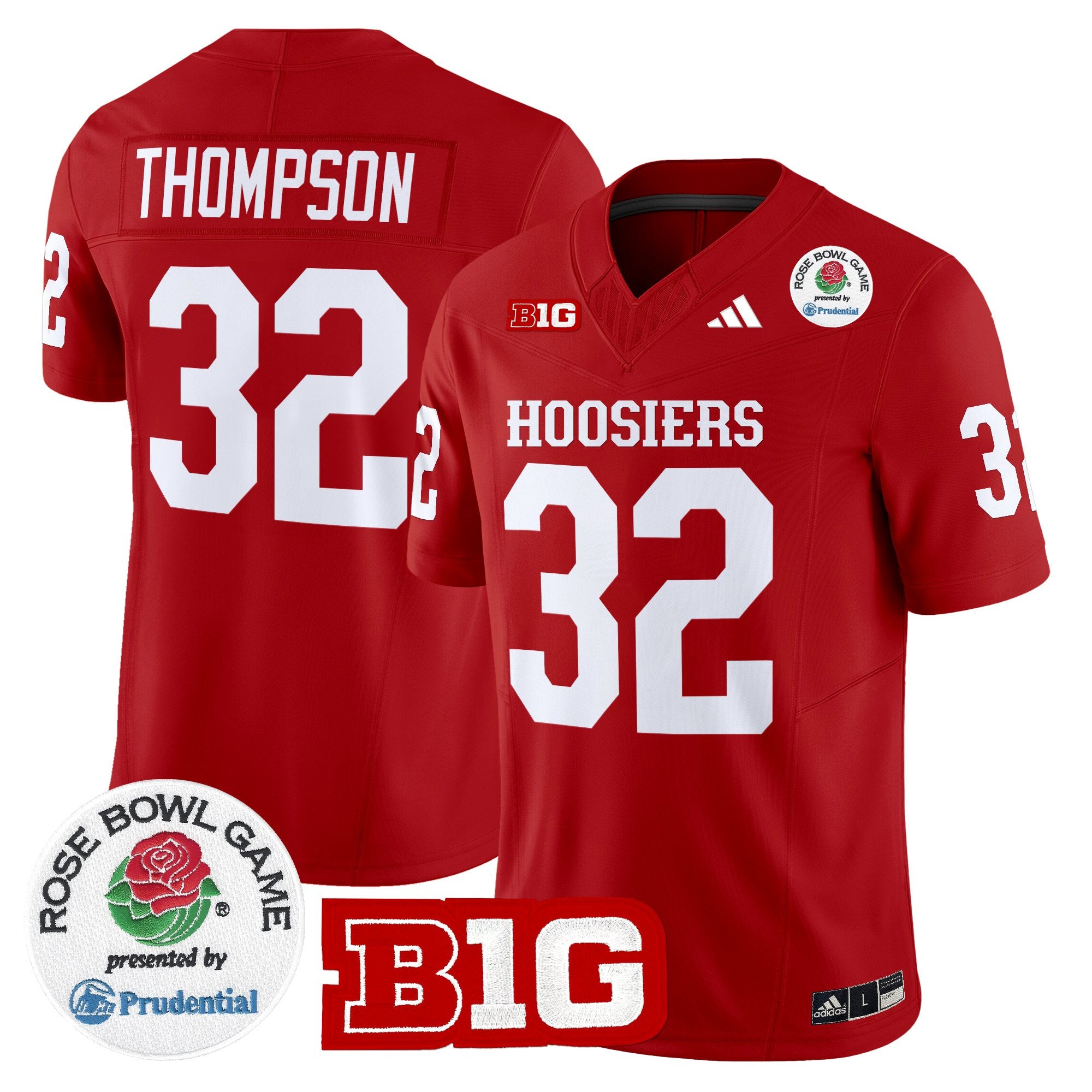 Men's Indiana Hoosiers 2025 Rose Bowl Vapor Limited Jersey - All Stitched