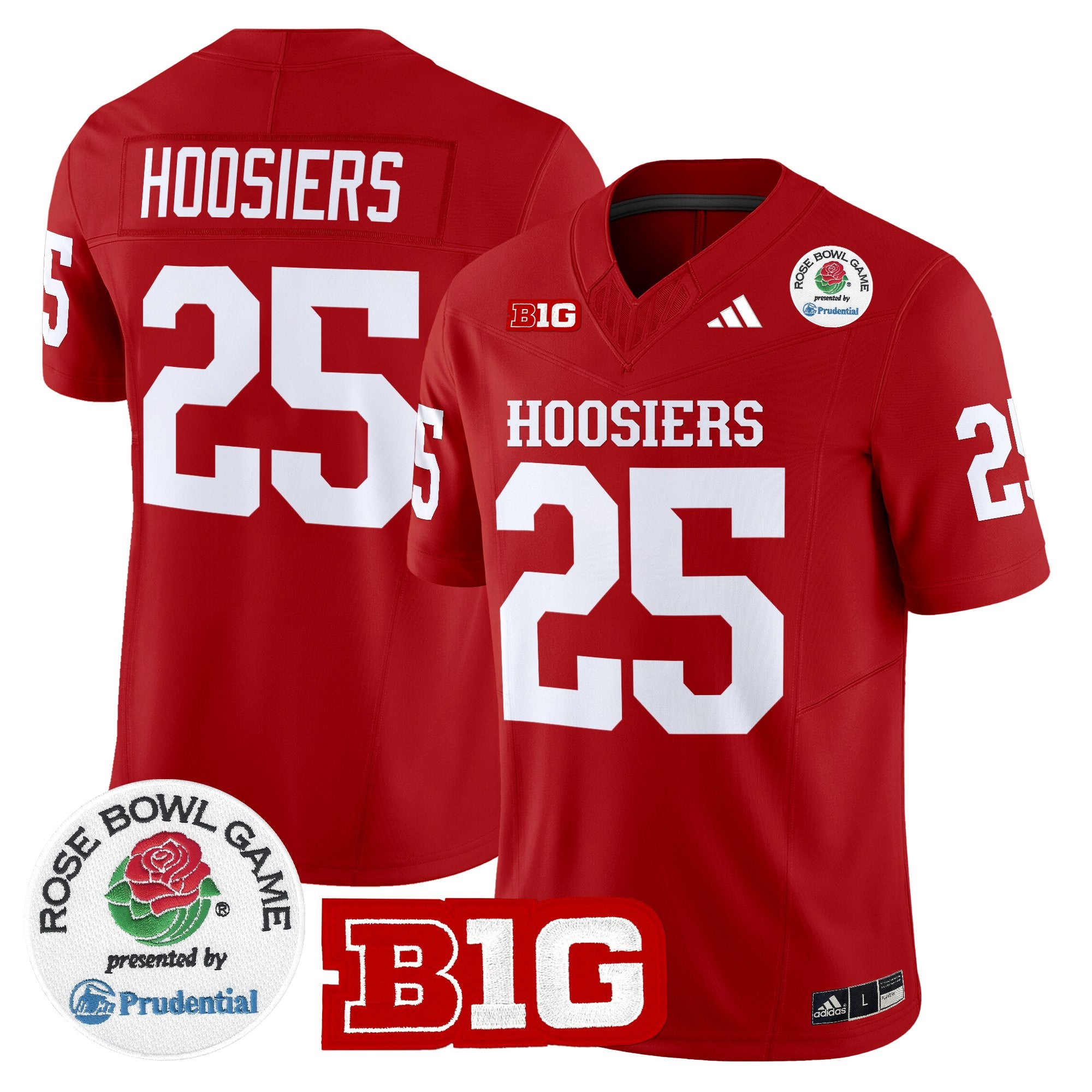 Men's Indiana Hoosiers 2025 Rose Bowl Vapor Limited Jersey - All Stitched