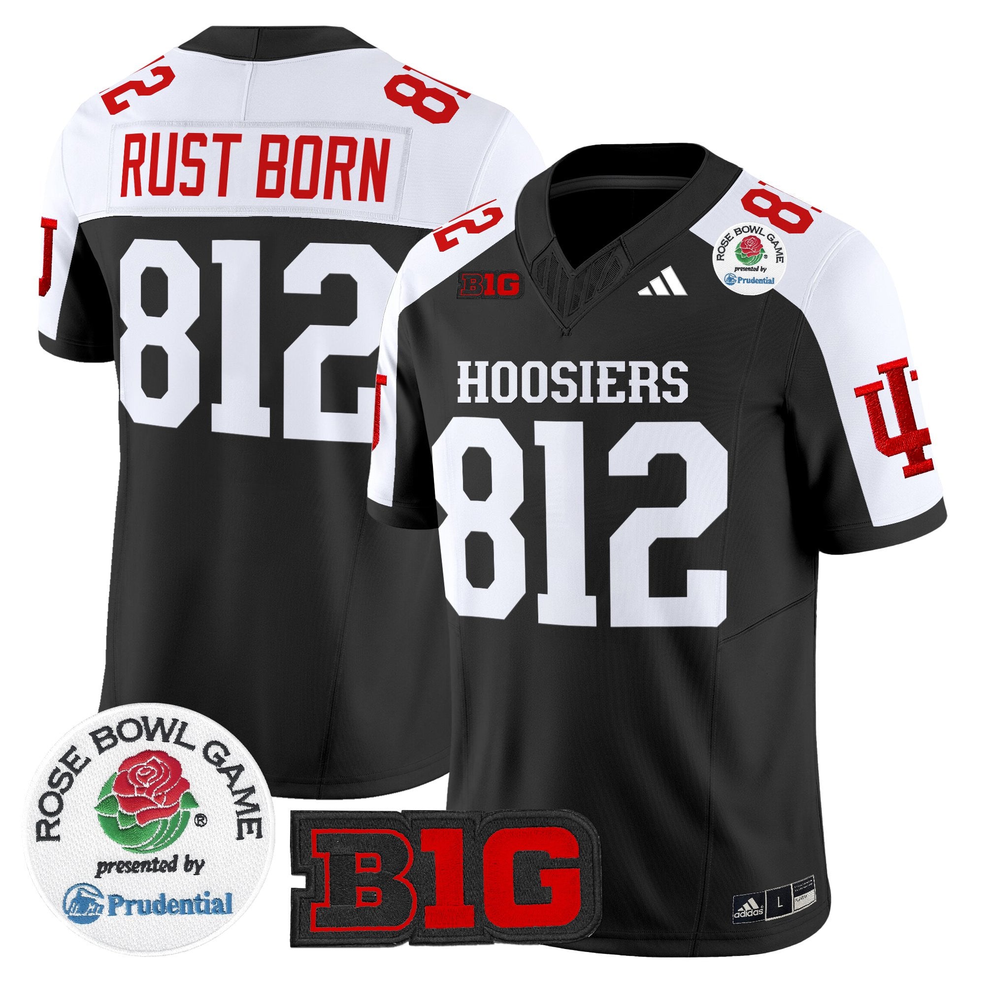Men's Indiana Hoosiers 2025 Rose Bowl Vapor Limited Jersey - All Stitched