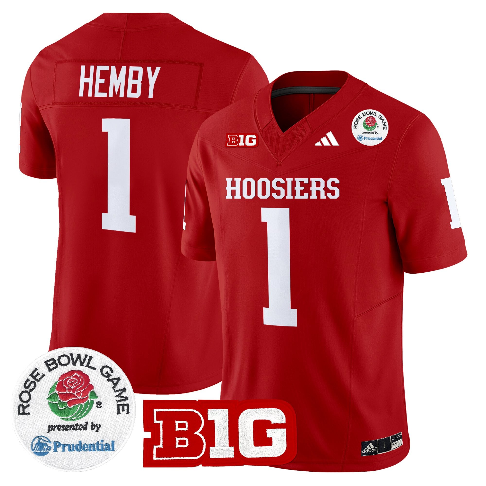Men's Indiana Hoosiers 2025 Rose Bowl Vapor Limited Jersey - All Stitched