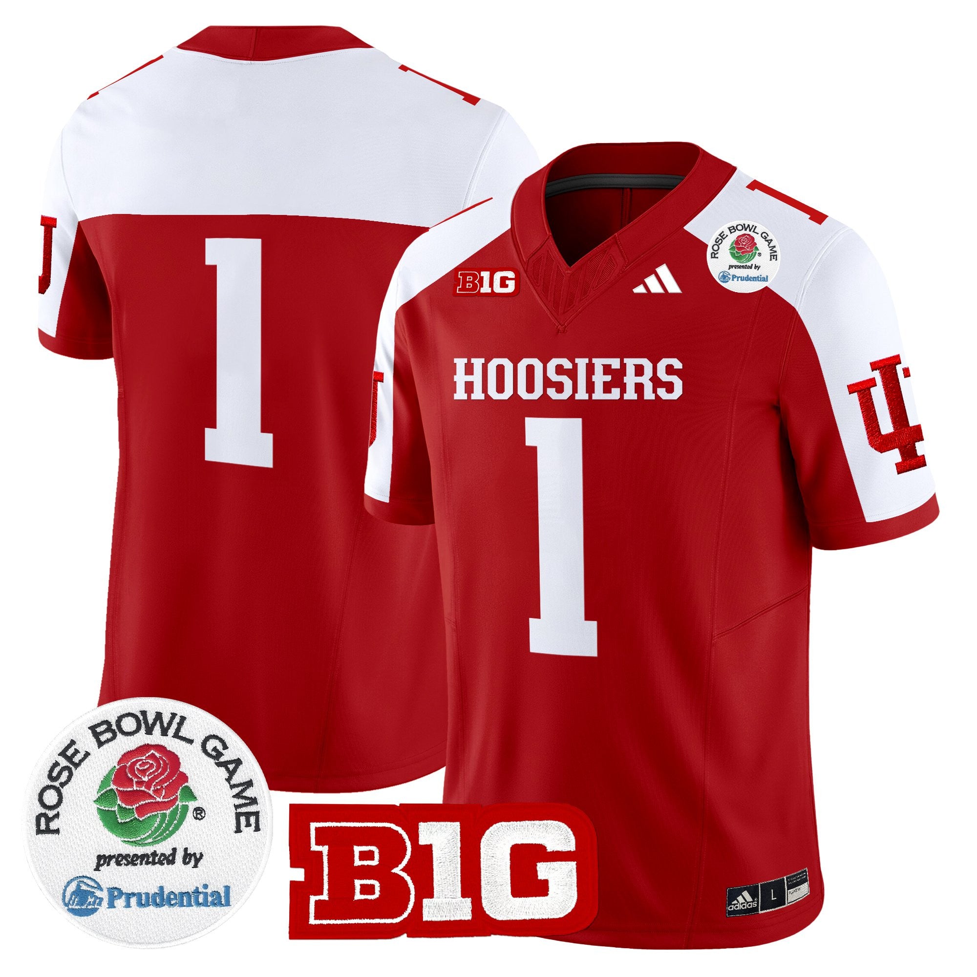 Men's Indiana Hoosiers 2025 Rose Bowl Vapor Limited Jersey - All Stitched