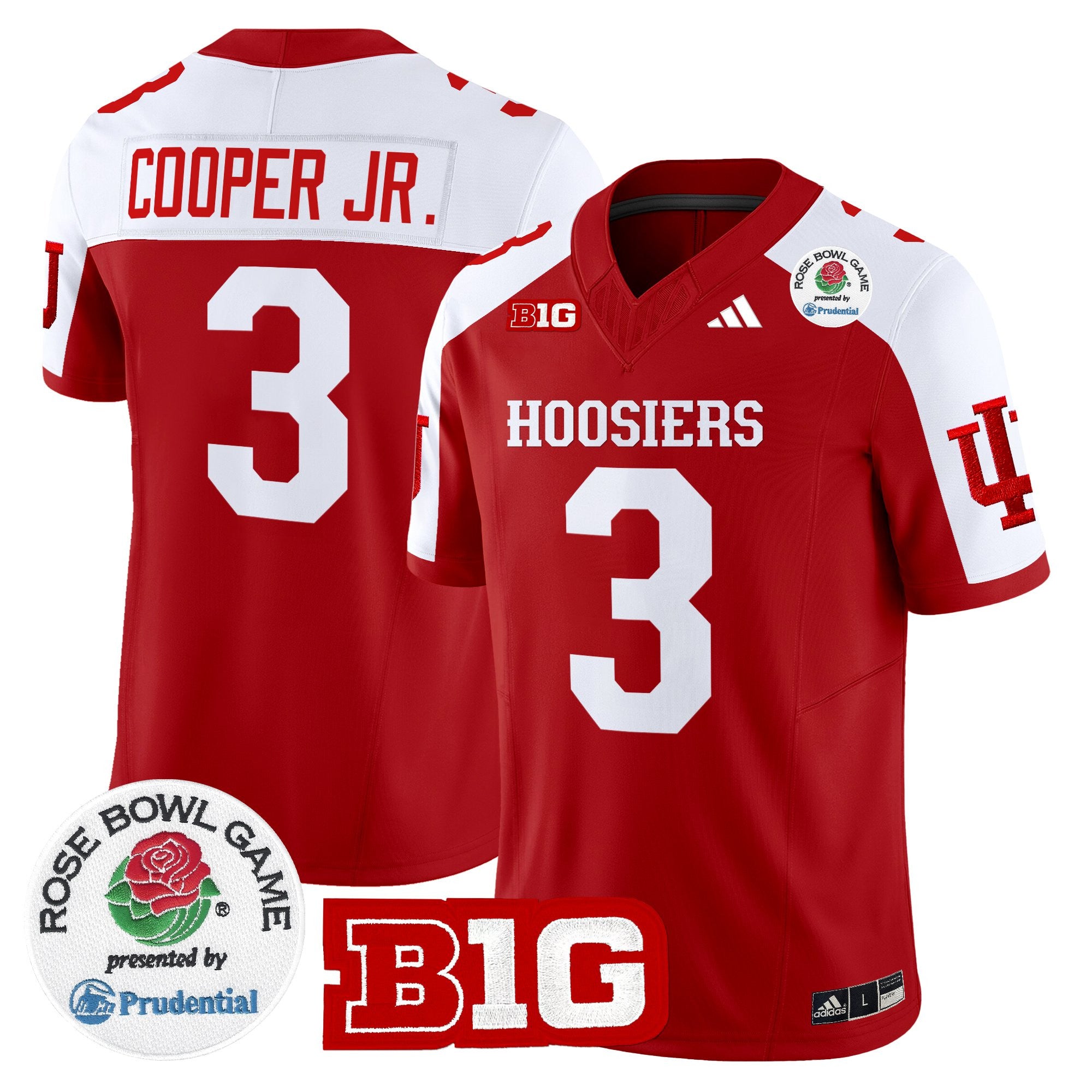 Men's Indiana Hoosiers 2025 Rose Bowl Vapor Limited Jersey - All Stitched