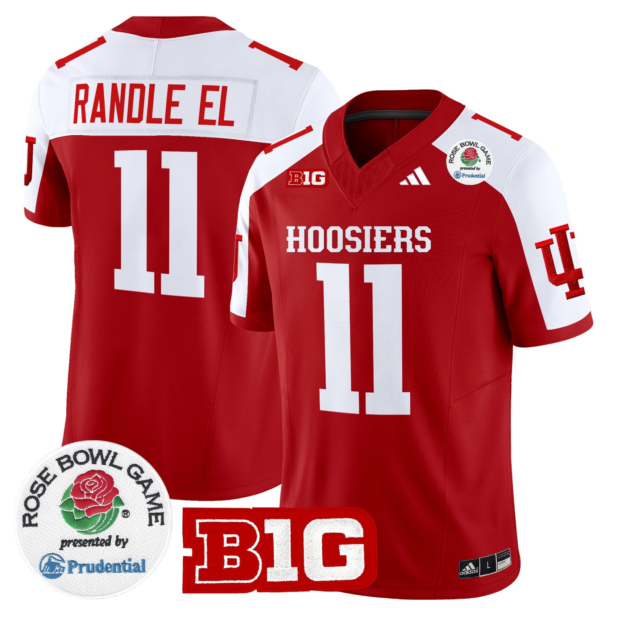 Men's Indiana Hoosiers 2025 Rose Bowl Vapor Limited Jersey - All Stitched